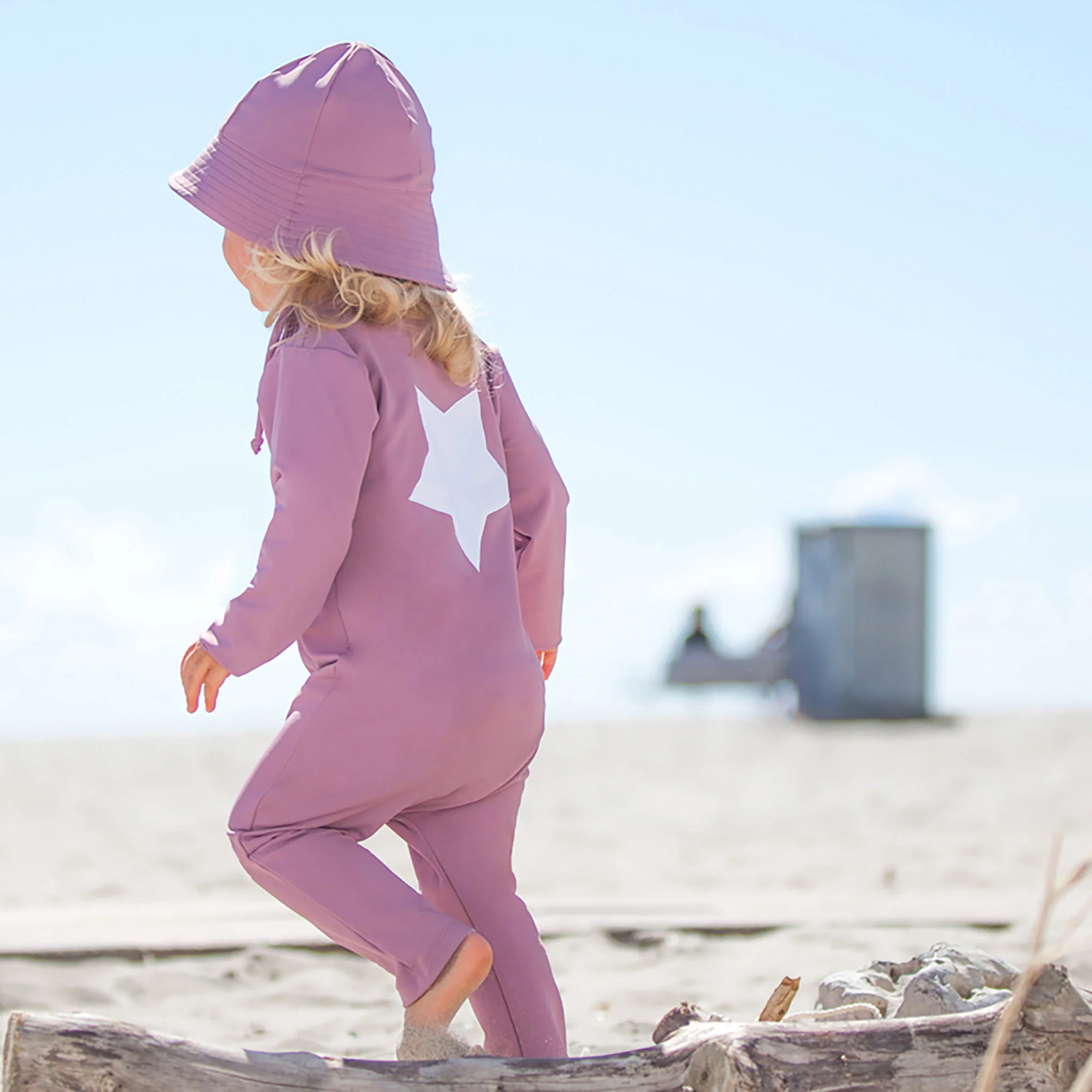 Baby & Kids Lou UV Star Swim Bodysuit - Heather - Image 4