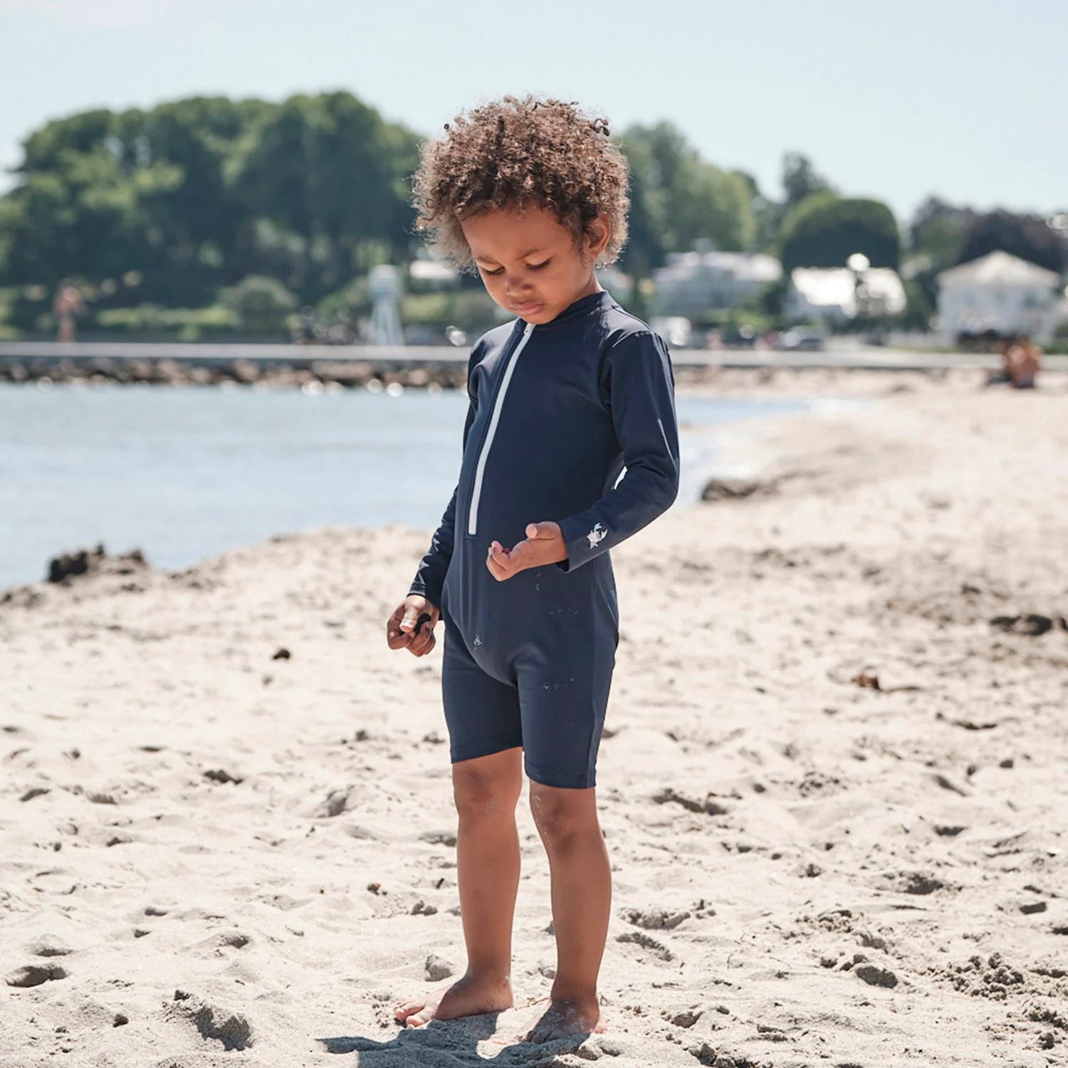 Kids Combi UV Swim Bodysuit - Navy - Image 6