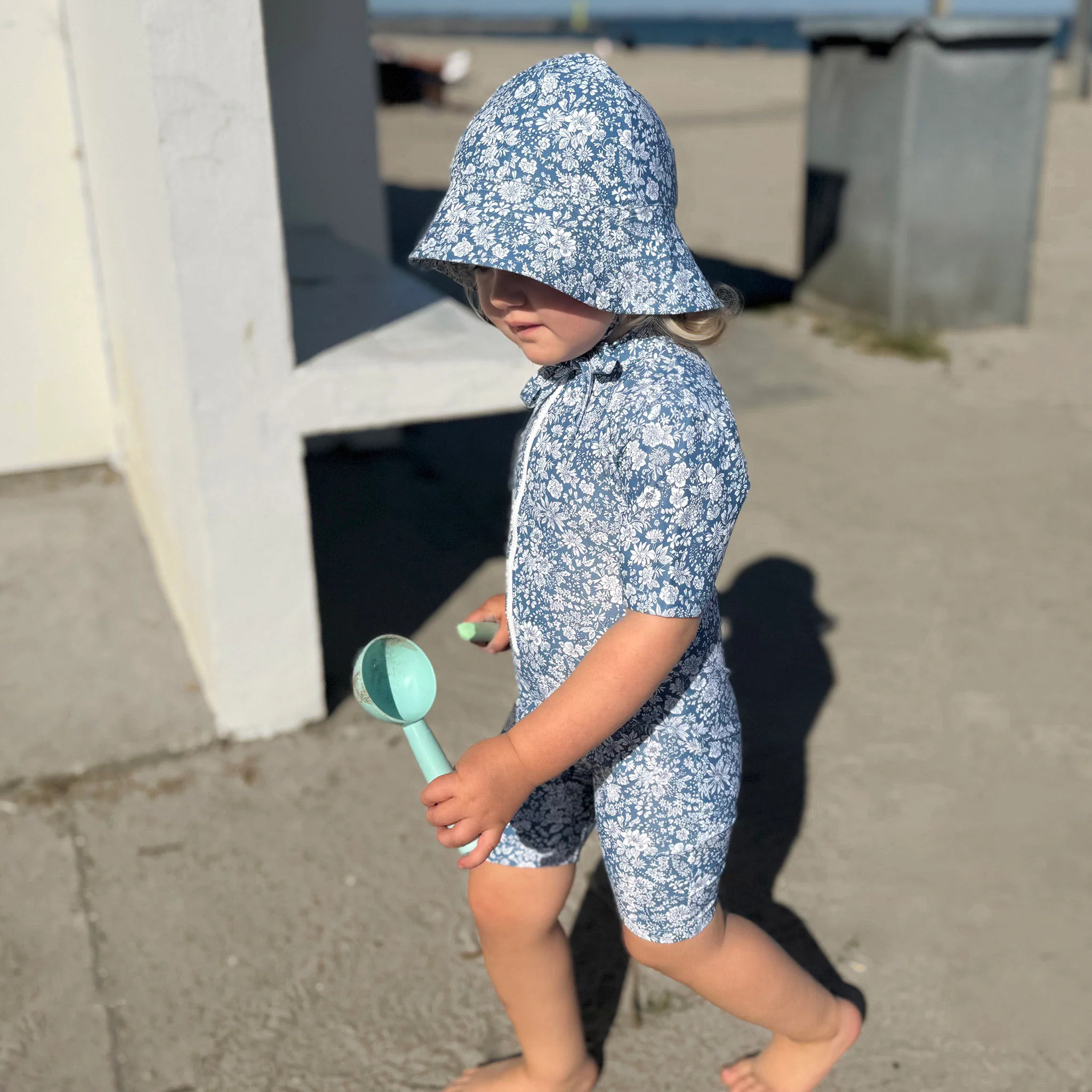 Kids Natsu UV SS Swim Bodysuit - Evening Sky - Image 4