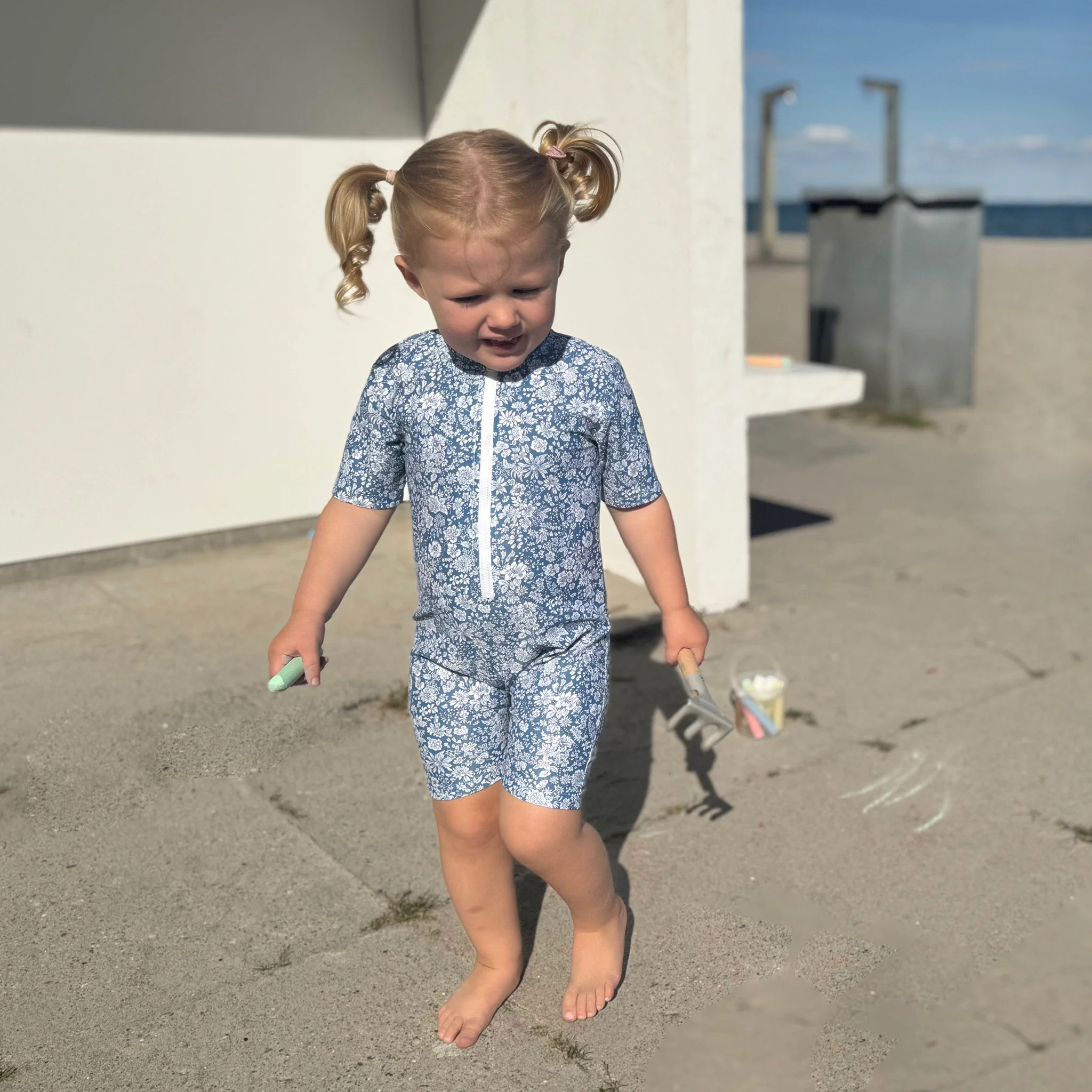 Kids Natsu UV SS Swim Bodysuit - Evening Sky - Image 6
