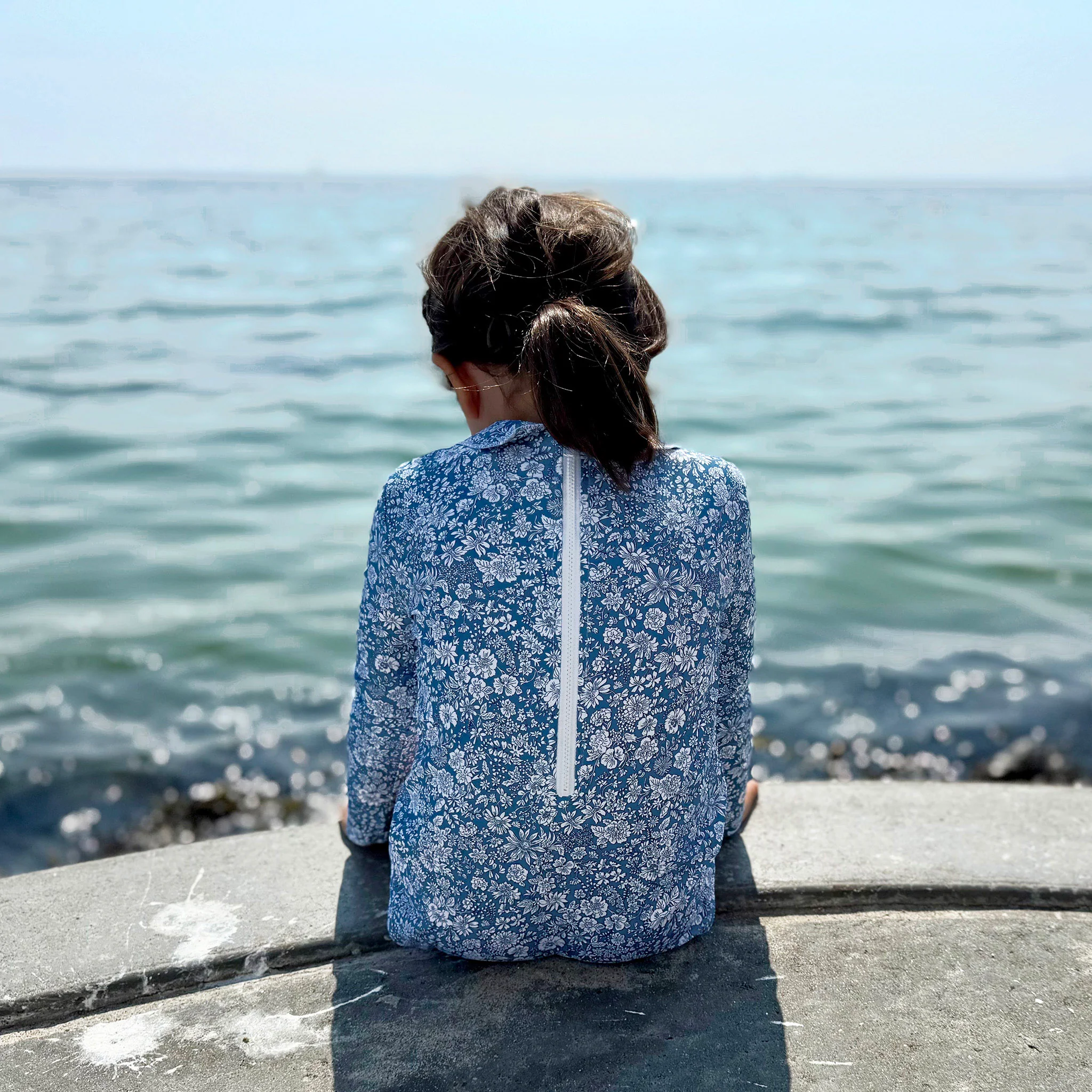 Kids Peter Pan UV LS Swimsuit - Evening Sky - Image 9