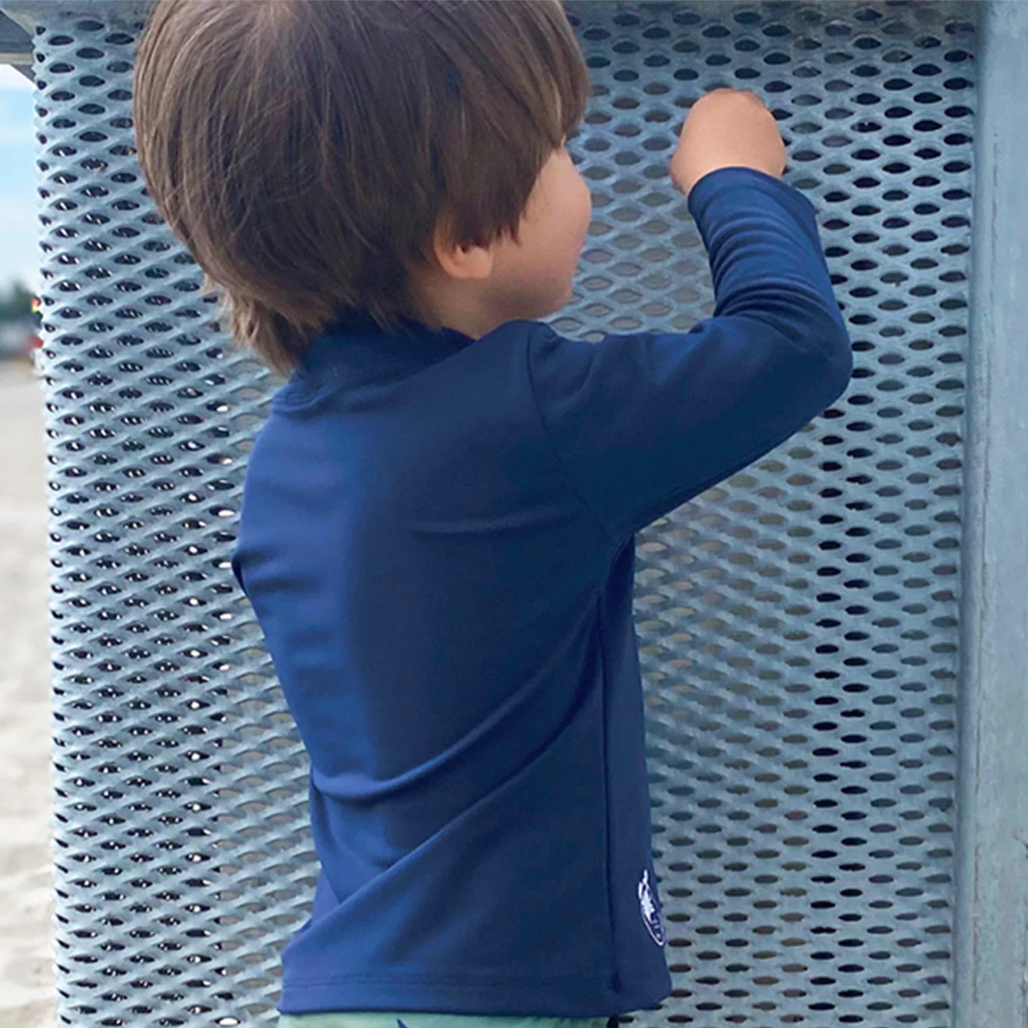 Kids Sydney UV LS Swim Shirt - Navy - Image 5