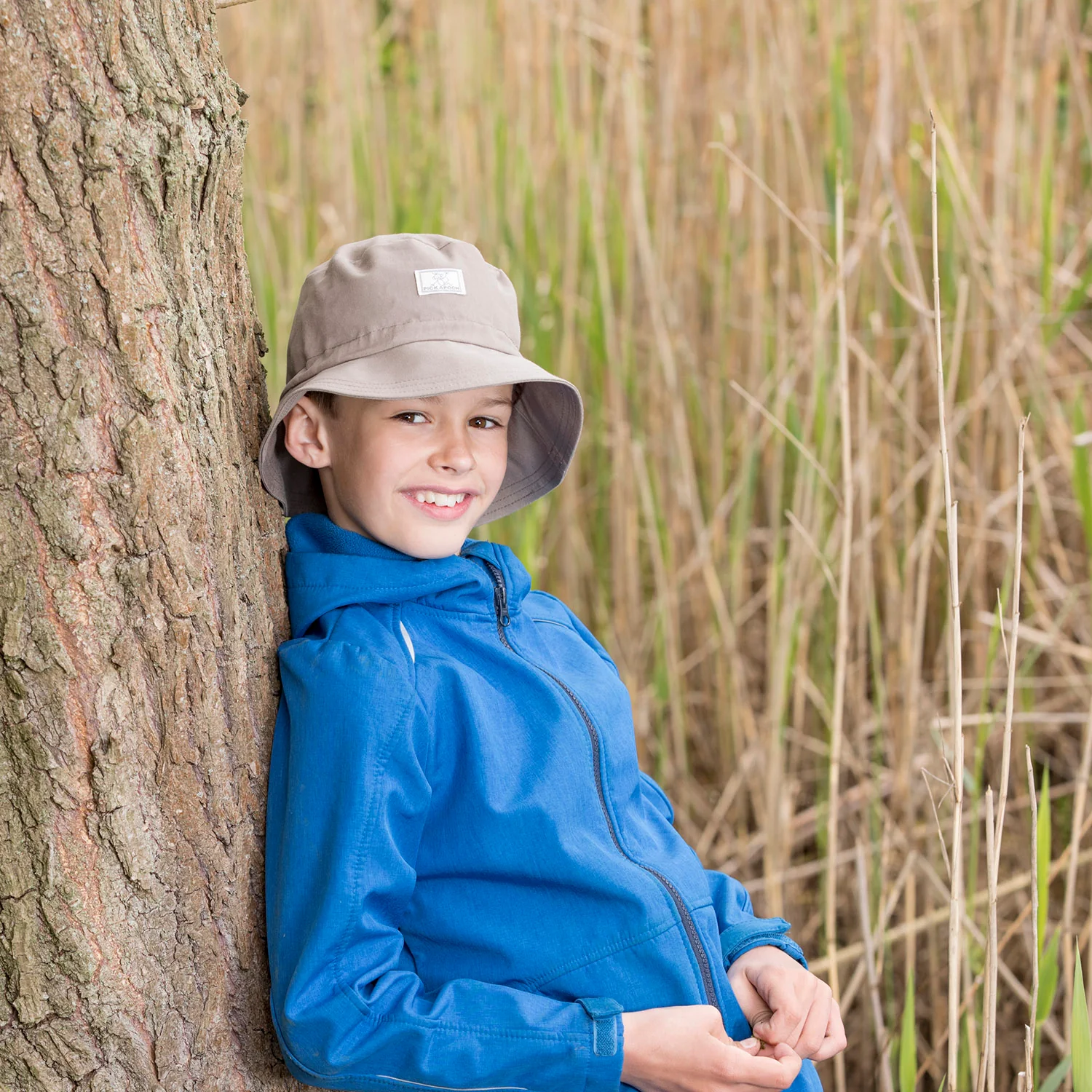 Baby & Kids Cotton Bucket Hat - Taupe - Image 2