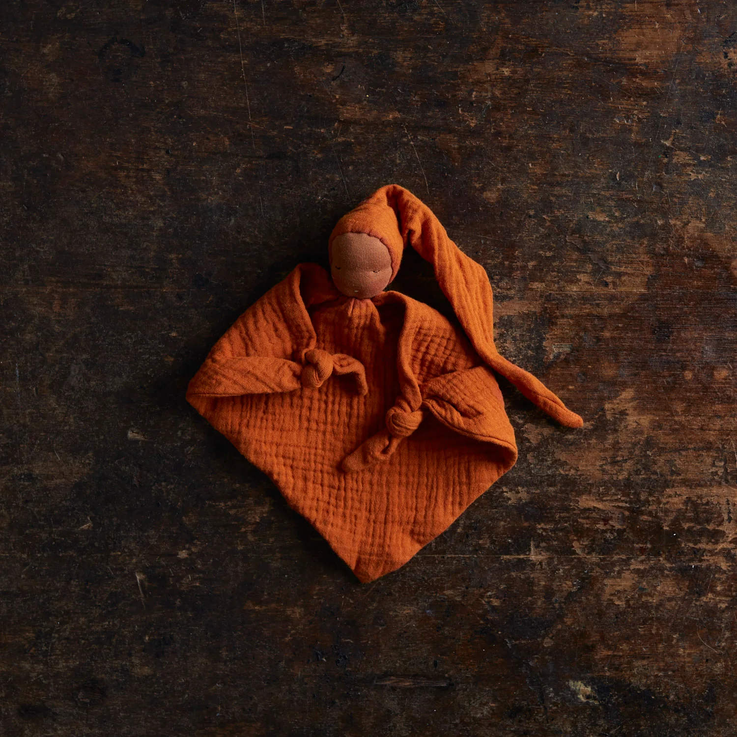 Cotton Muslin Snuggle Comforter - Rust - Many Colours - Image 3