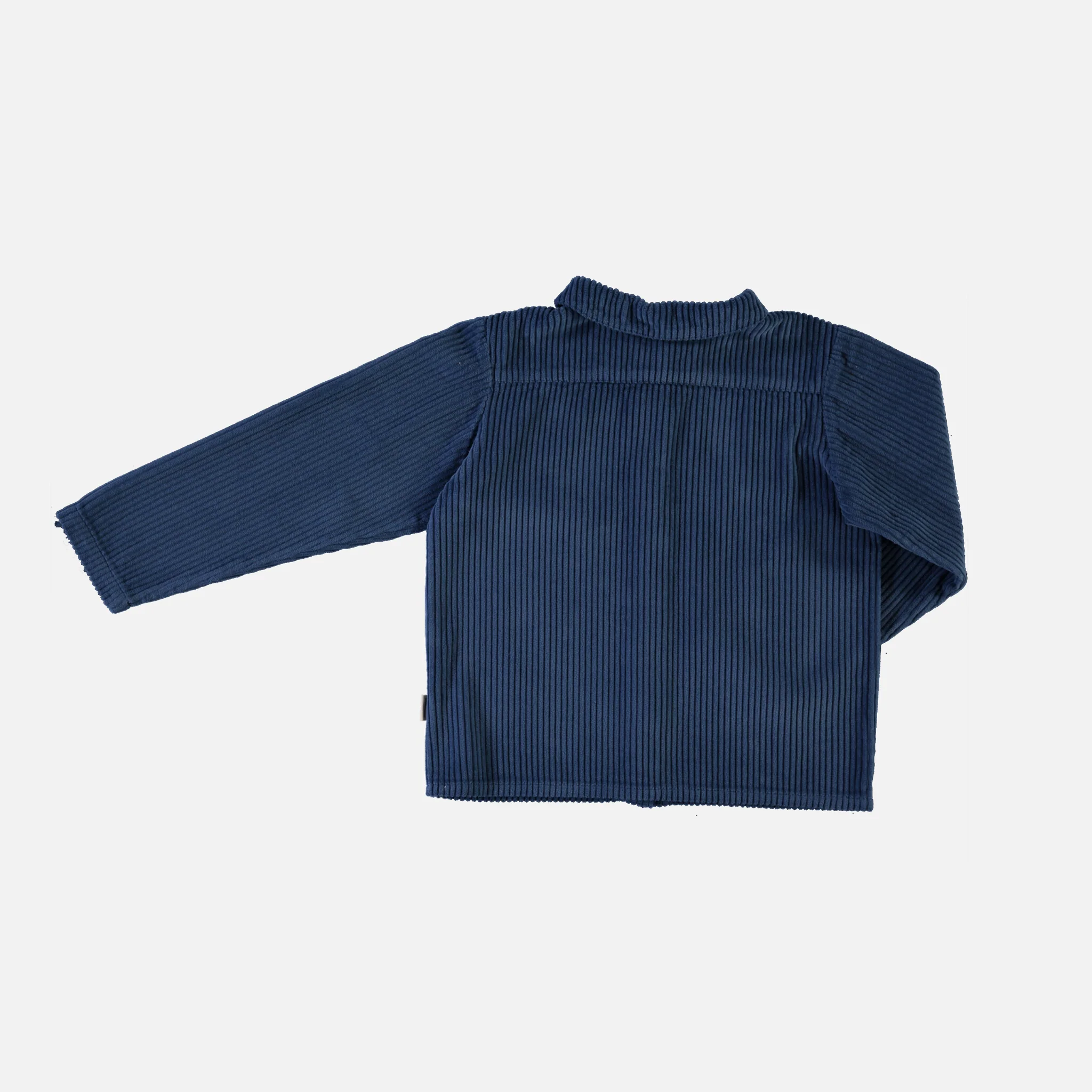 Kids Cotton Corduroy Belladone Shirt - Dark Denim - Image 3