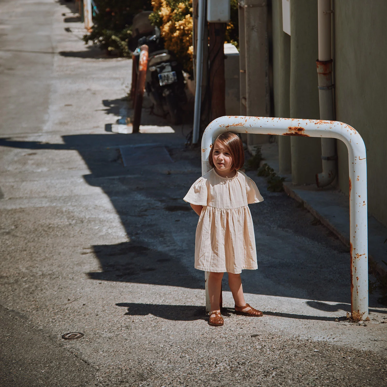 Kids Cotton Lilas Dress - Sun Kiss