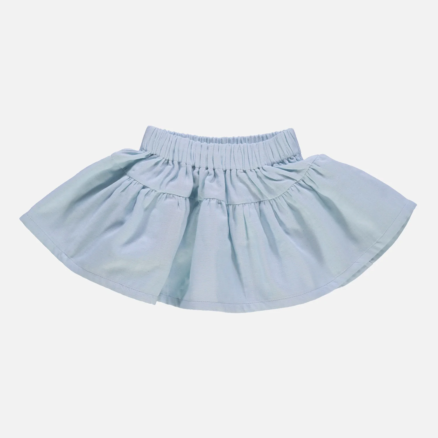 Kids Cotton Myosotis Summer Skirt - Baby Blue - Image 2