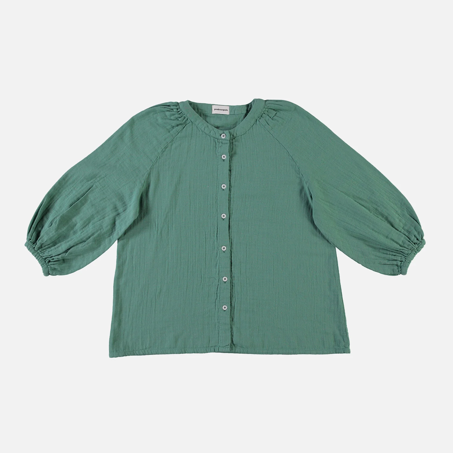 Women's Cotton Onagre Blouse - Deep Grass Green - Image 4