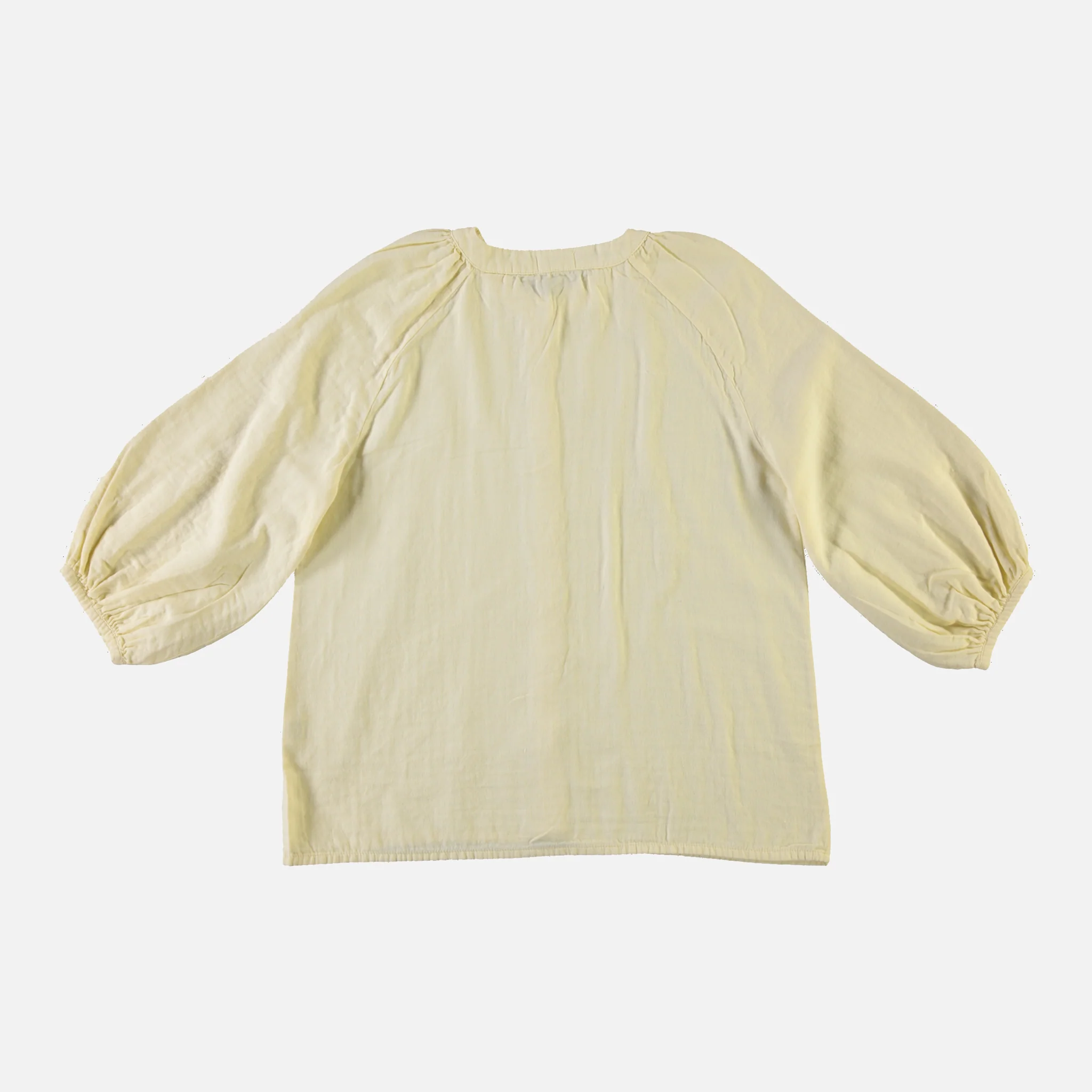 Women's Cotton Onagre Blouse - Pastel Yellow - Image 3
