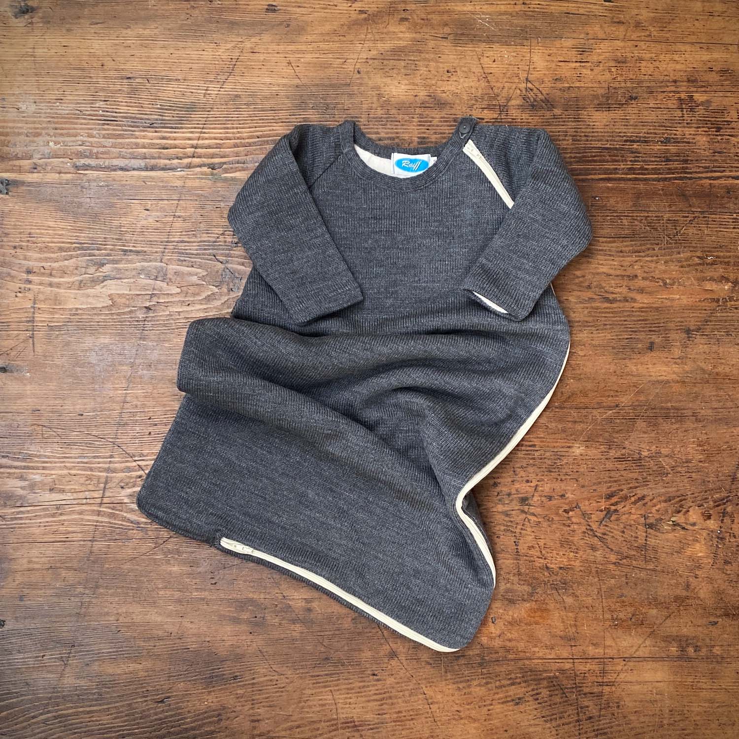 Merino Wool/Cotton LS Sleeping Bag - Slate - Image 3