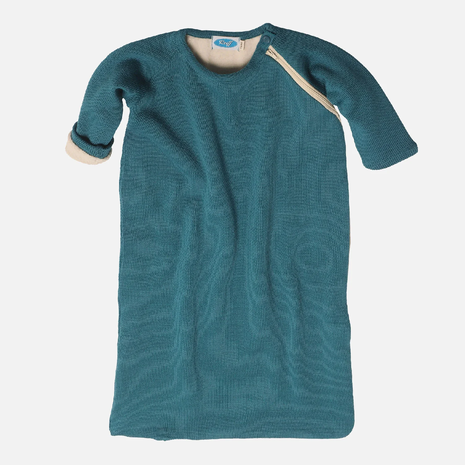 Merino Wool/Cotton LS Sleeping Bag - Teal - Image 3