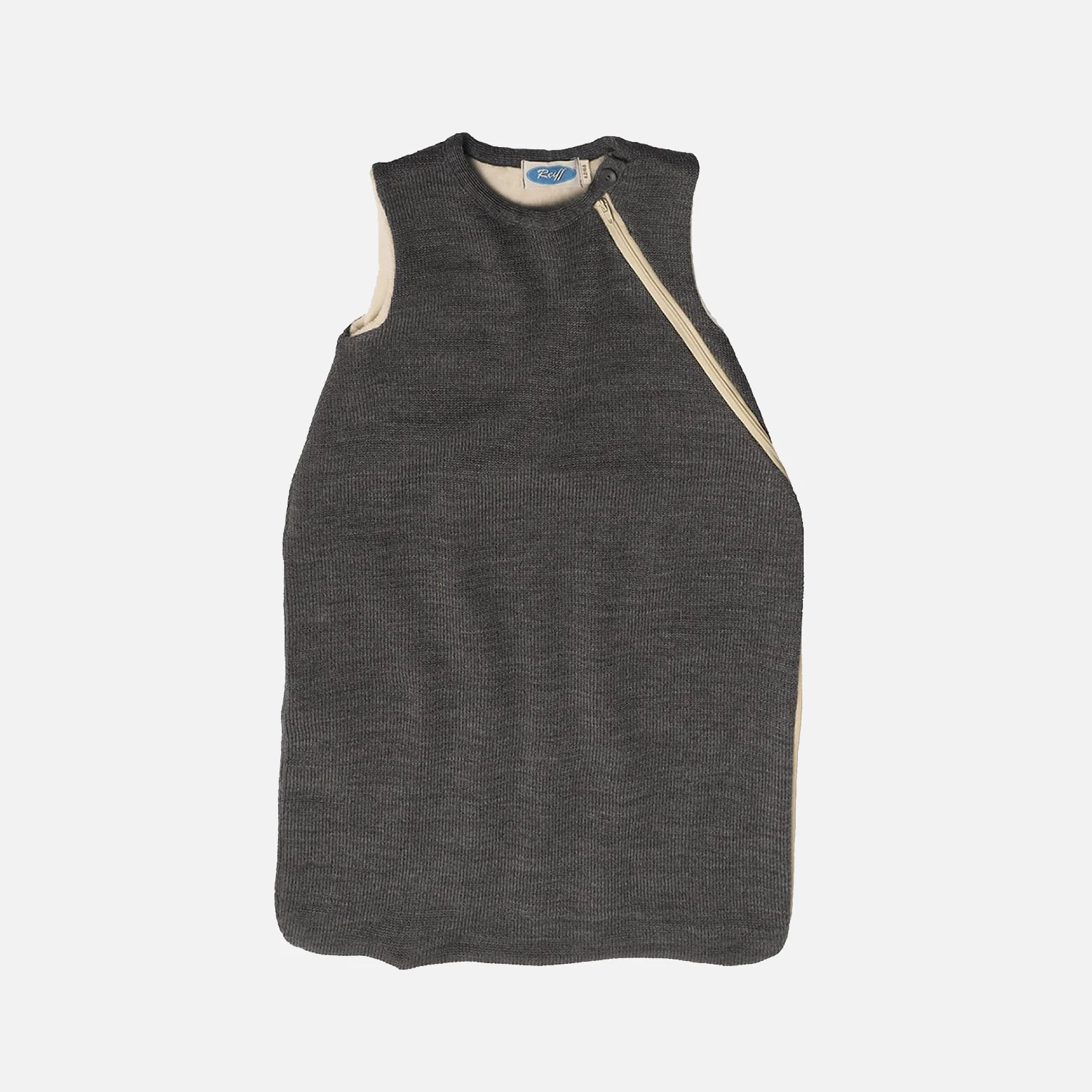 Merino Wool/Cotton Sleeveless Sleeping Bag - Slate - Image 3