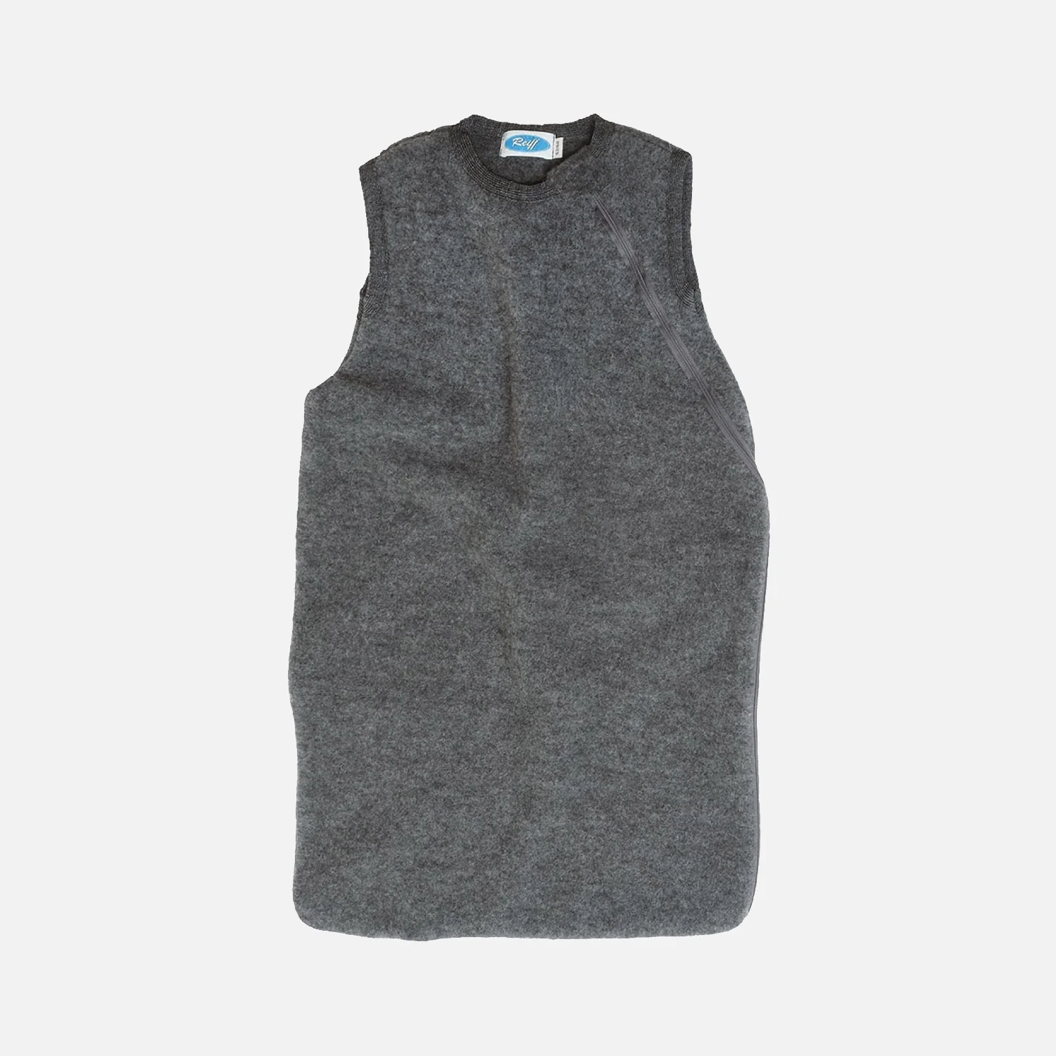 Merino Wool Fleece Sleeveless Sleeping Bag - Slate - Image 3