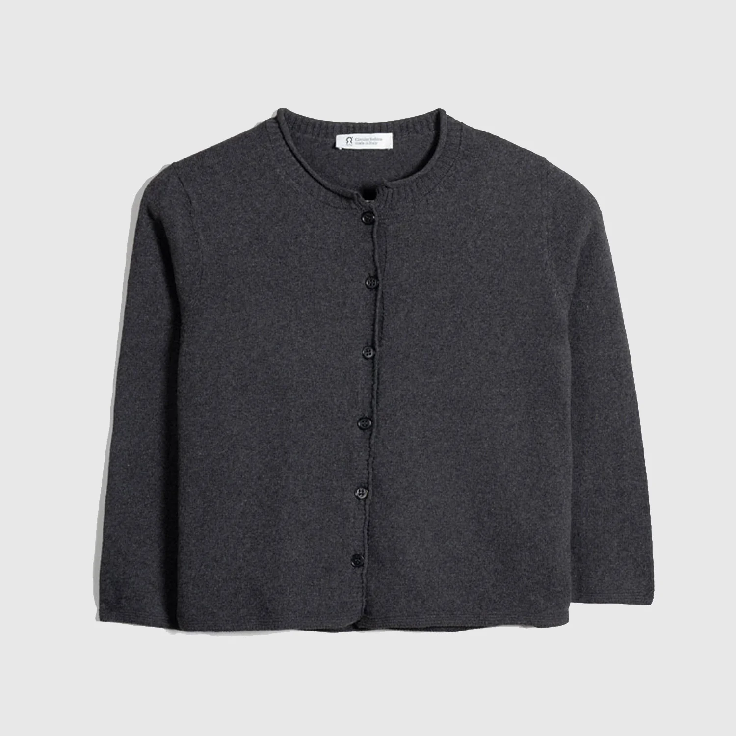 Women's Recycled Cotton 3/4 Sleeve Leda Cardigan - Grey Anthracite - Image 3
