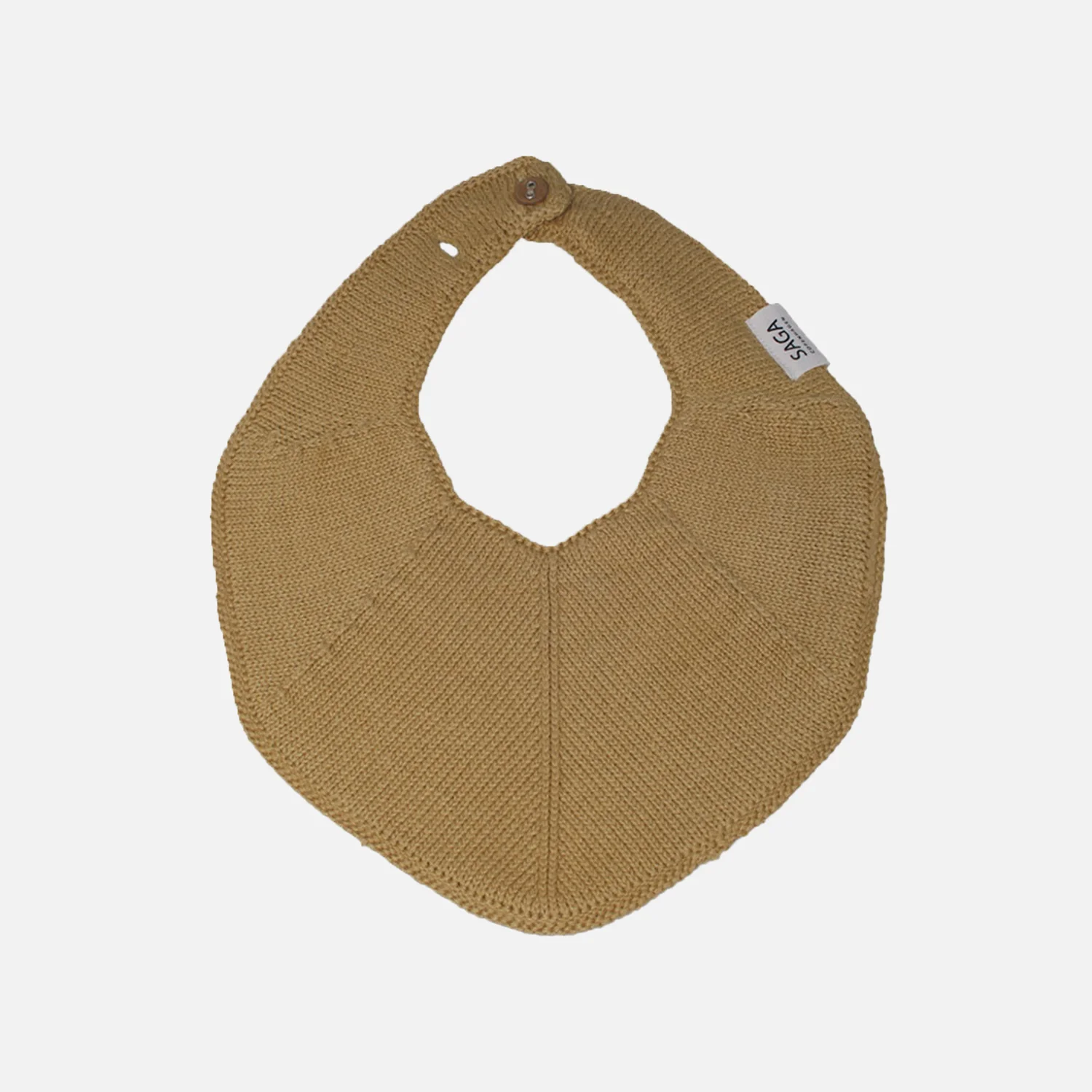 Cotton Knitted Fjola Bib - Honey