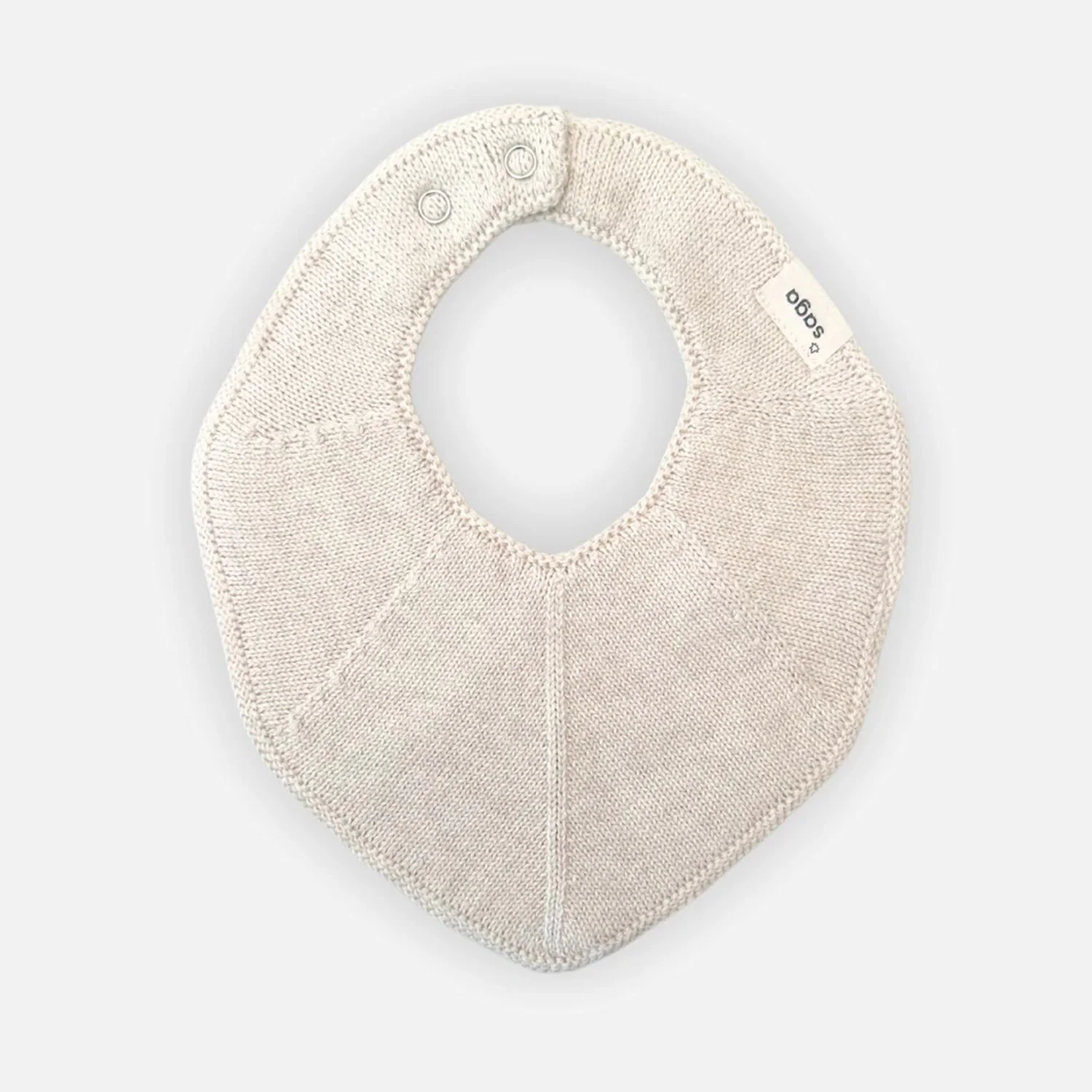 Cotton Knitted Fjola Bib - Ivory - Image 2