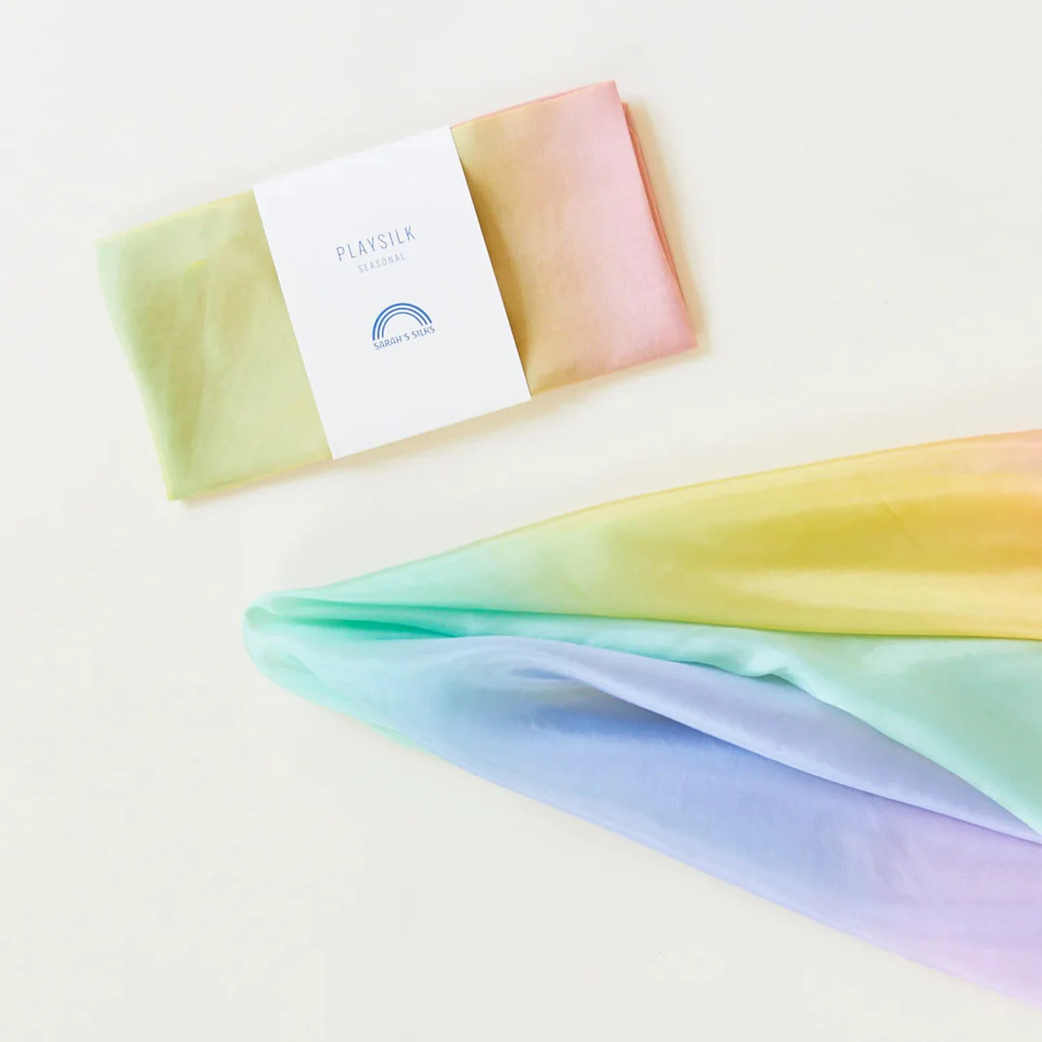 Large Enchanted Play Silk - Soft Rainbow