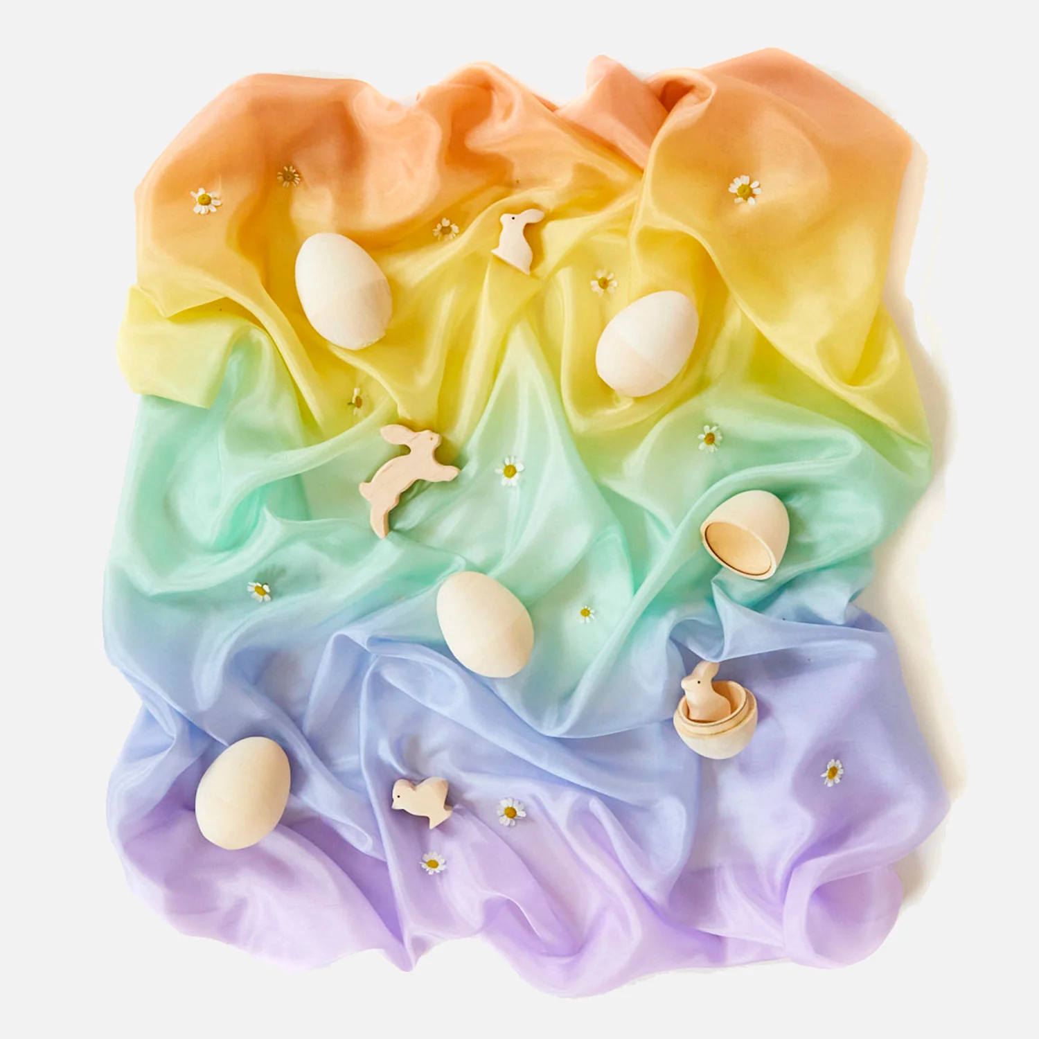 Large Enchanted Play Silk - Soft Rainbow - Image 3