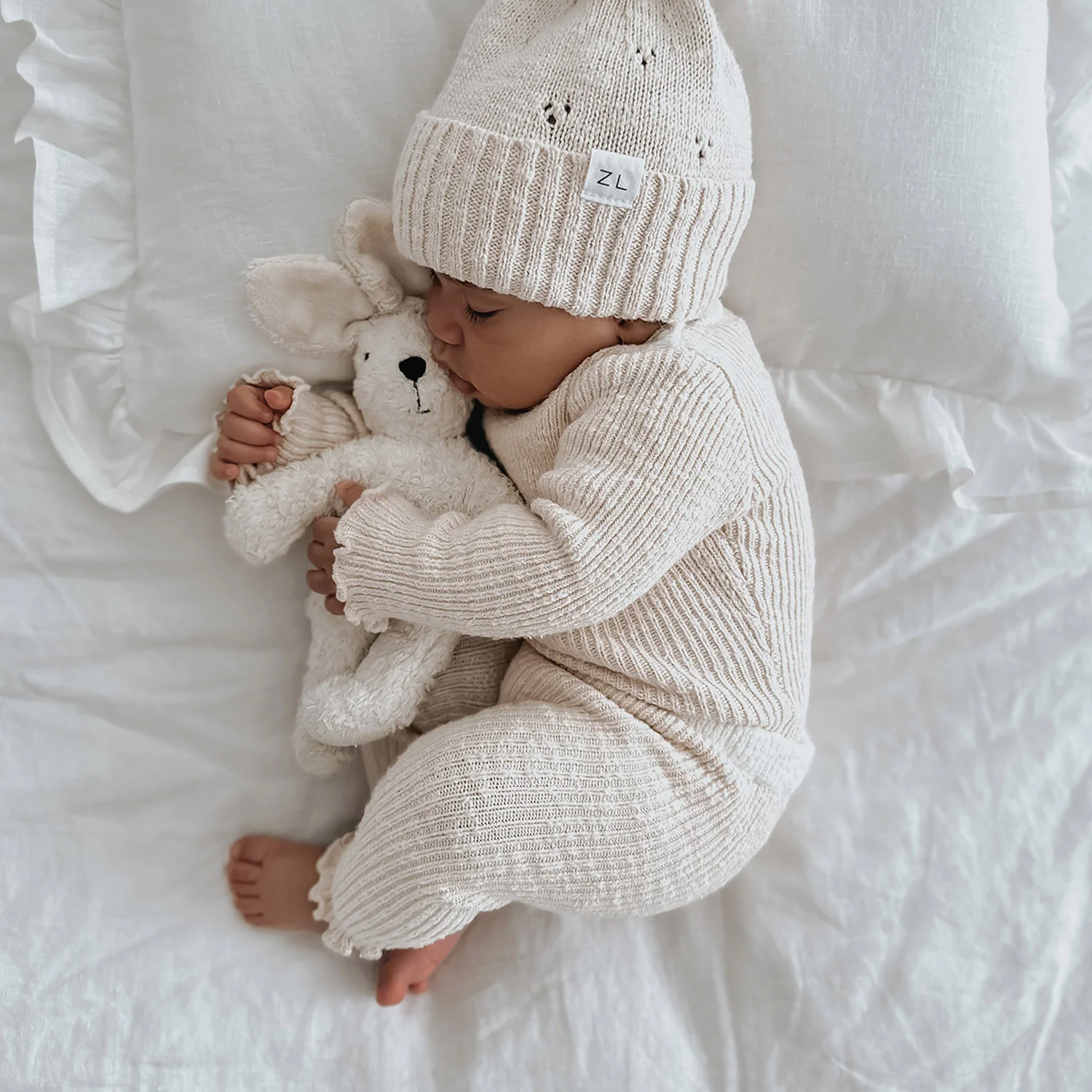 Cotton Baby Rabbit - White