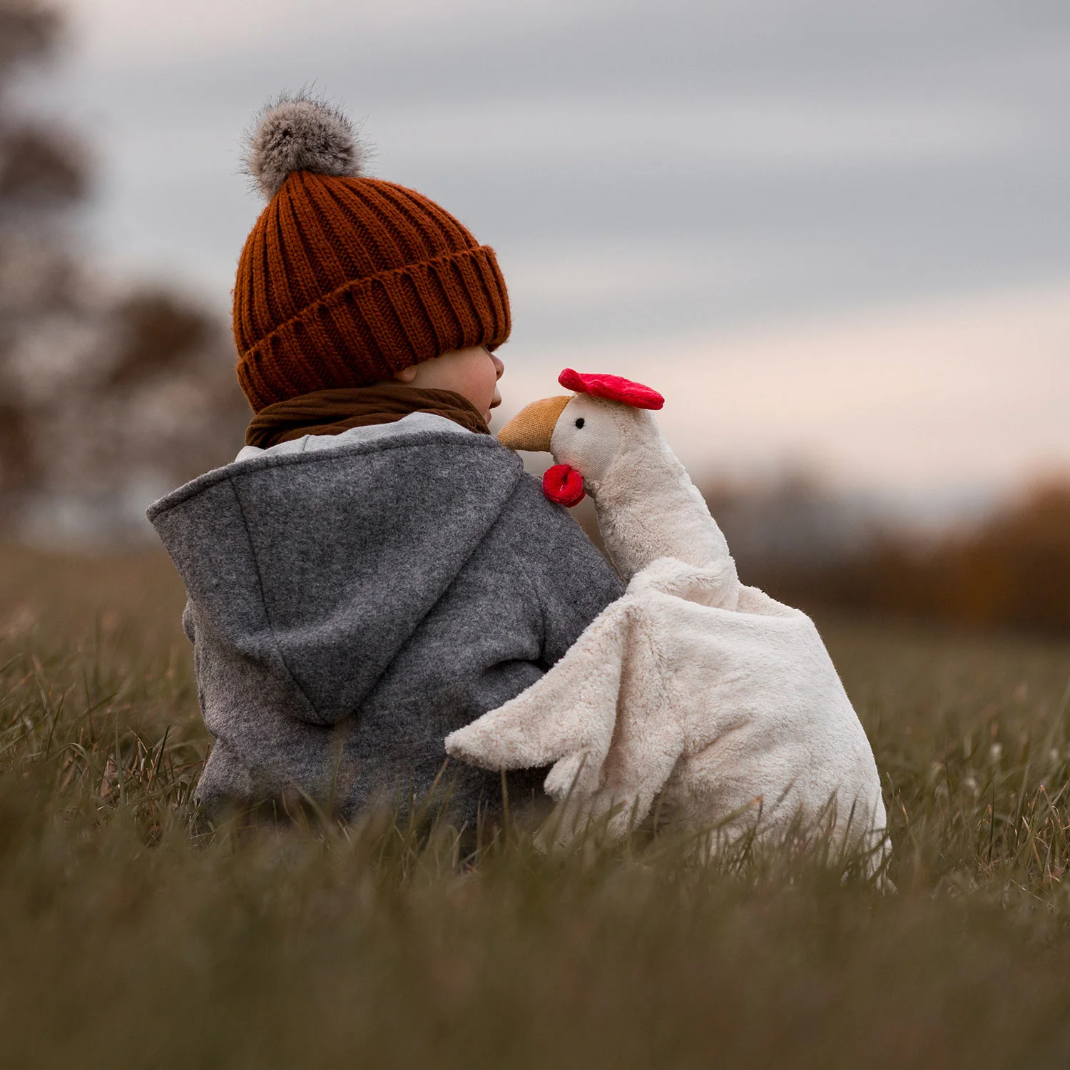 Cotton Large Chicken - White