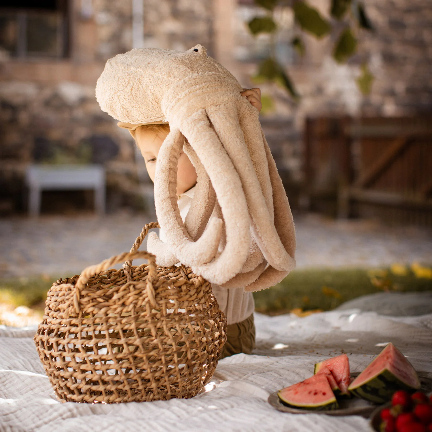 Cotton Large Octopus - Powder - Image 5
