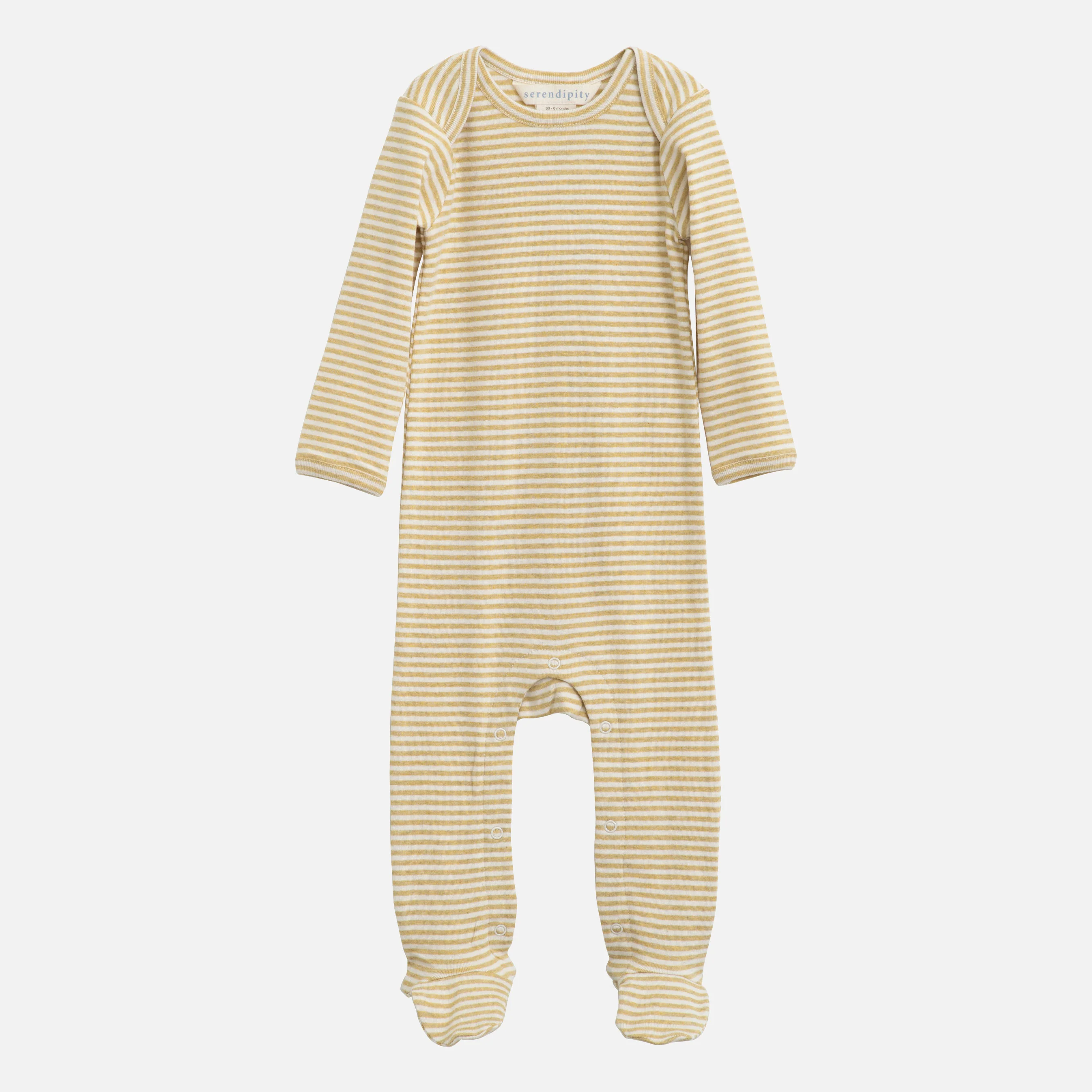 Baby Cotton Babysuit - Chamomile/Off White - Image 2