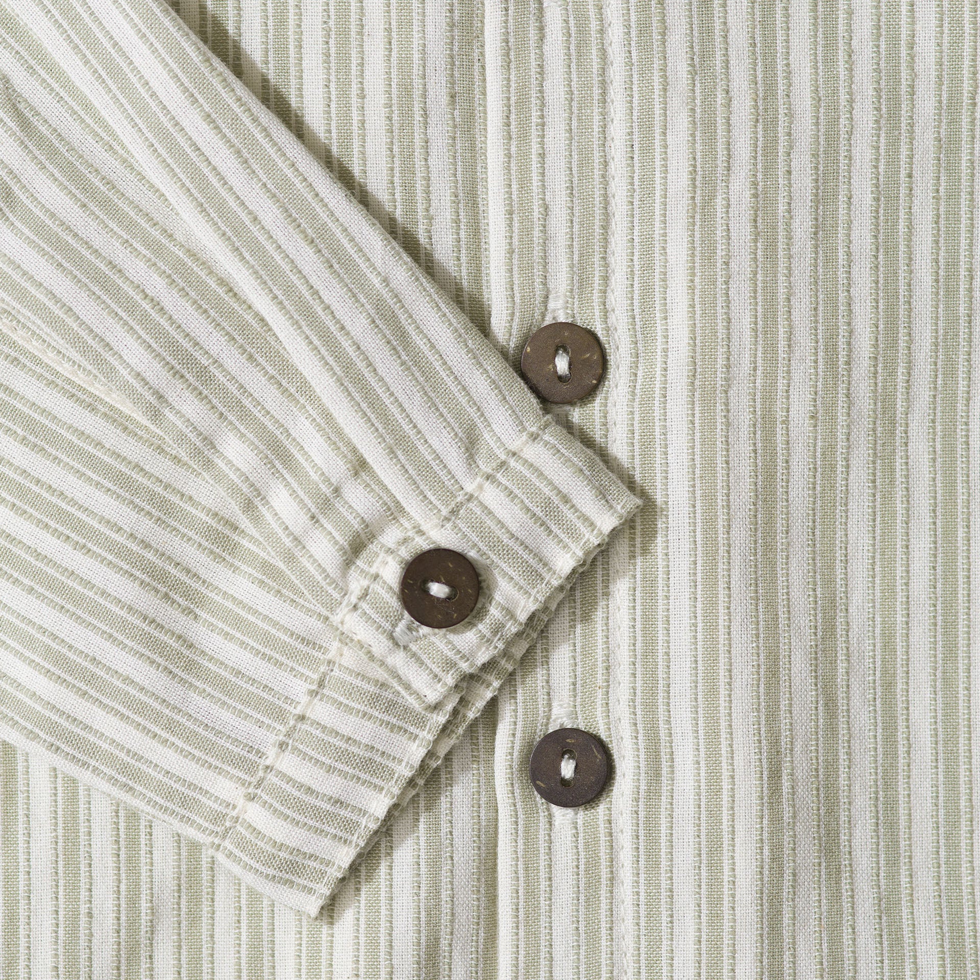 Baby Cotton Shirt - Laurel Stripe - Image 2