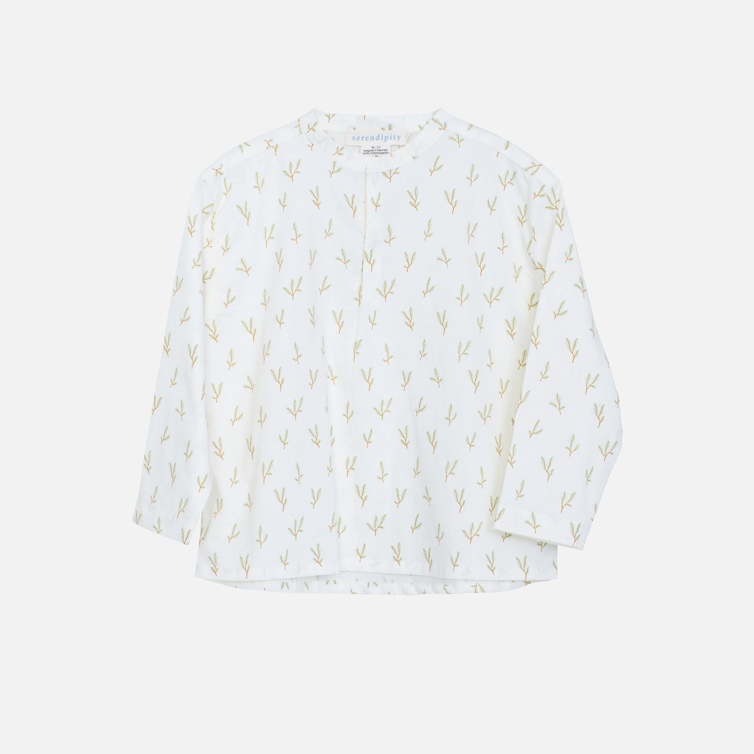 Kids Cotton Peasant Shirt - Sprout - Image 2