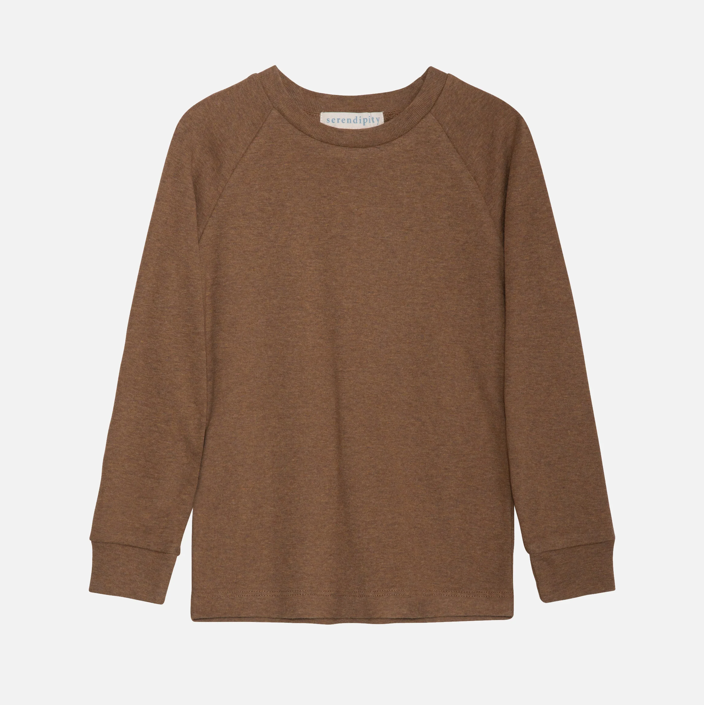 Kids Cotton Raglan Tee - Almond Melange