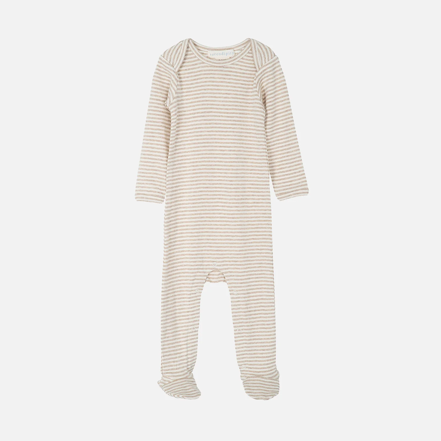 Baby Cotton Babysuit - Oat/Off White