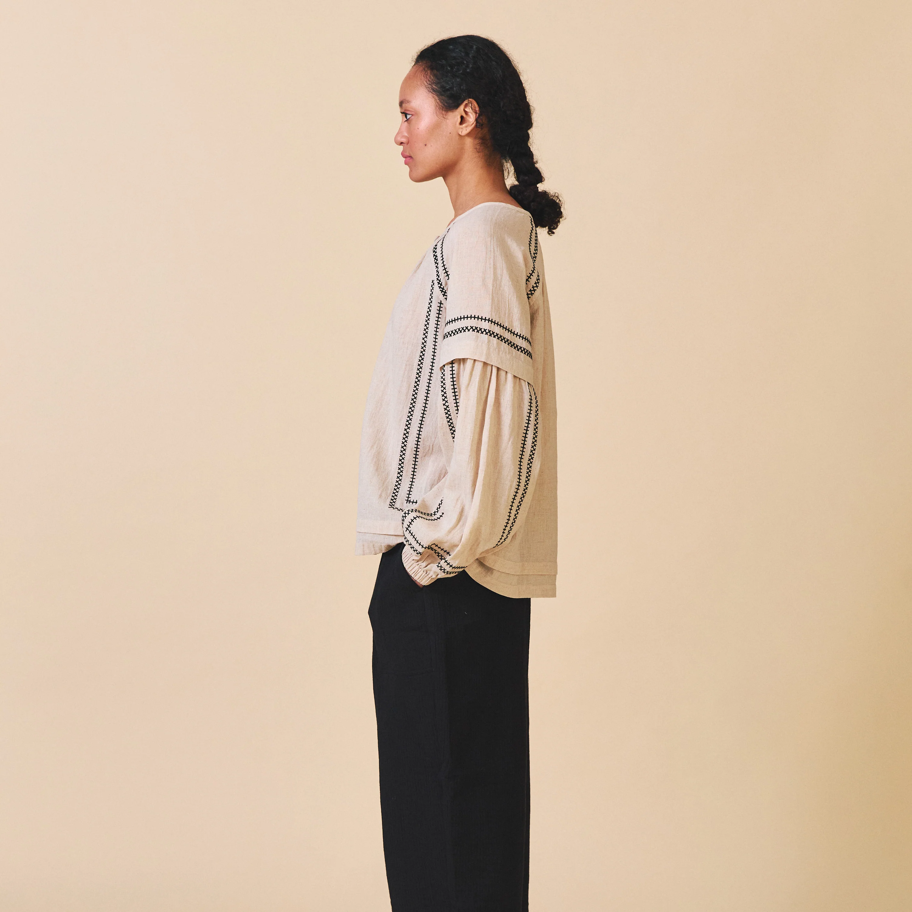 Women's Cotton Elodie Shirt - Ecru - Image 7