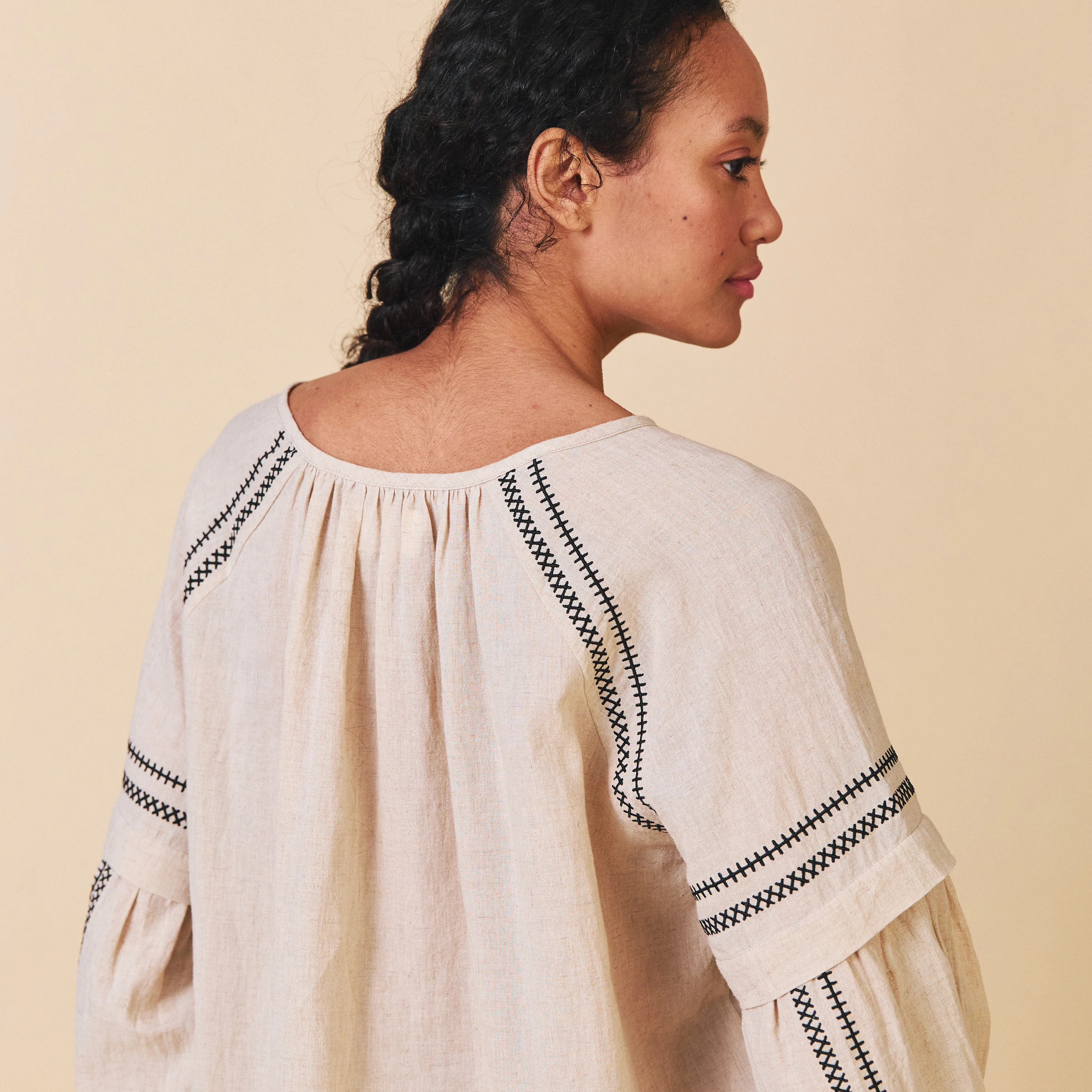 Women's Cotton Elodie Shirt - Ecru - Image 9