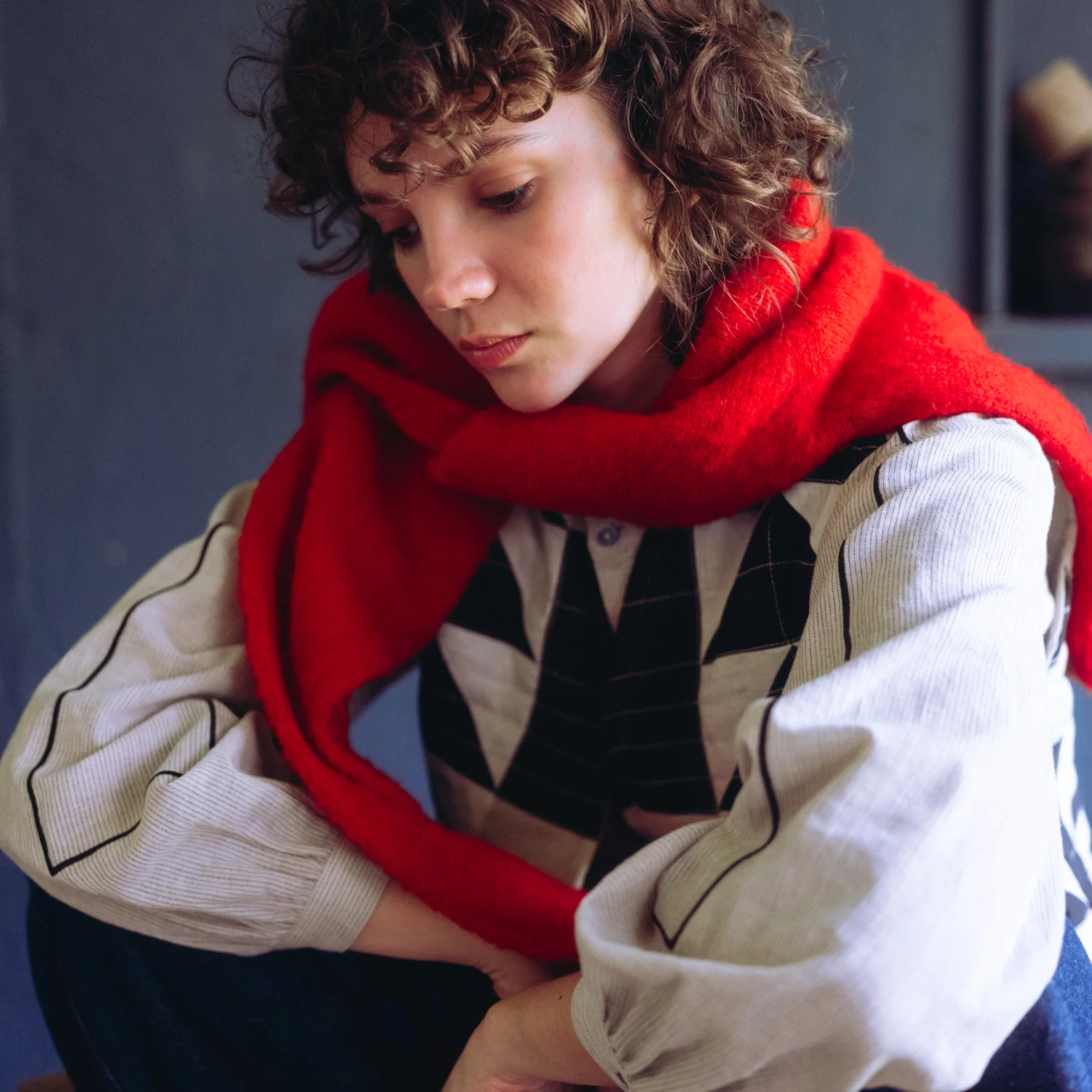 Women's Cotton Sib Vest - Mono Mix - Image 3