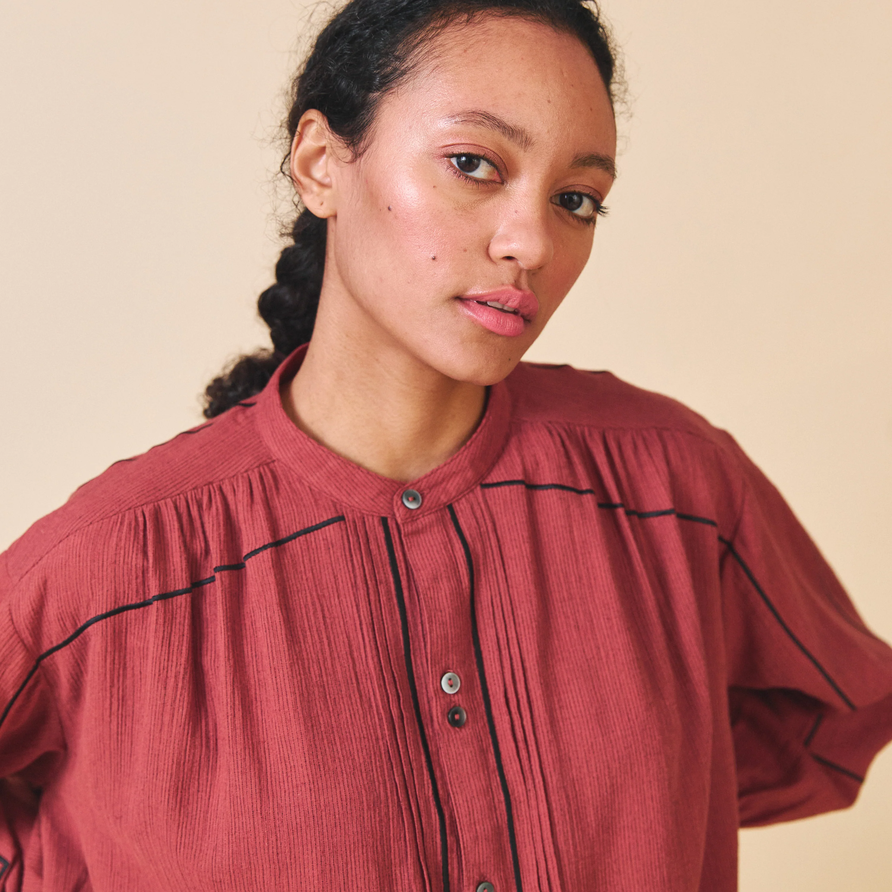 Women's Cotton Willow Shirt - Blush - Image 4