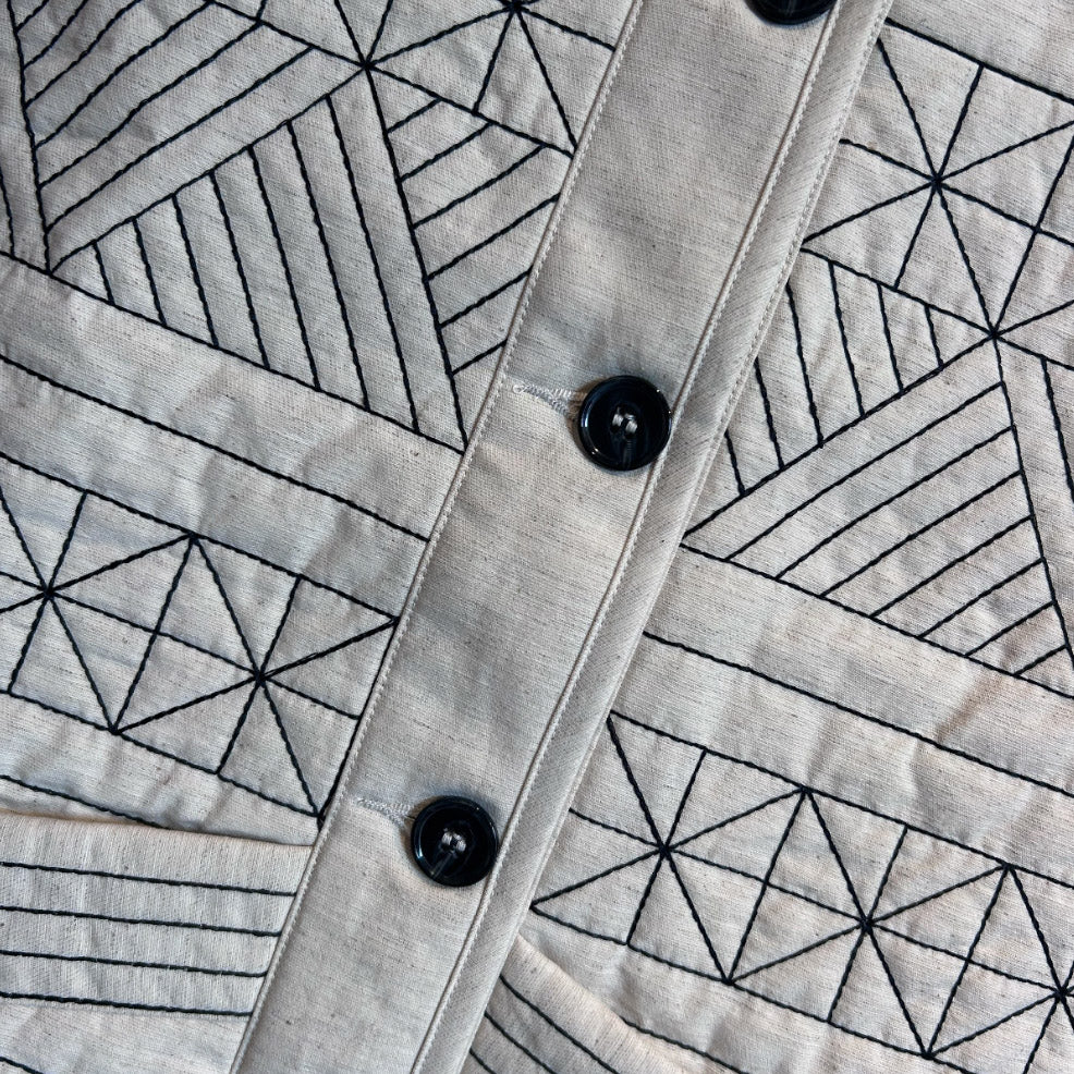 Women's Hemp/Cotton Joy Vest - Oat - Image 4