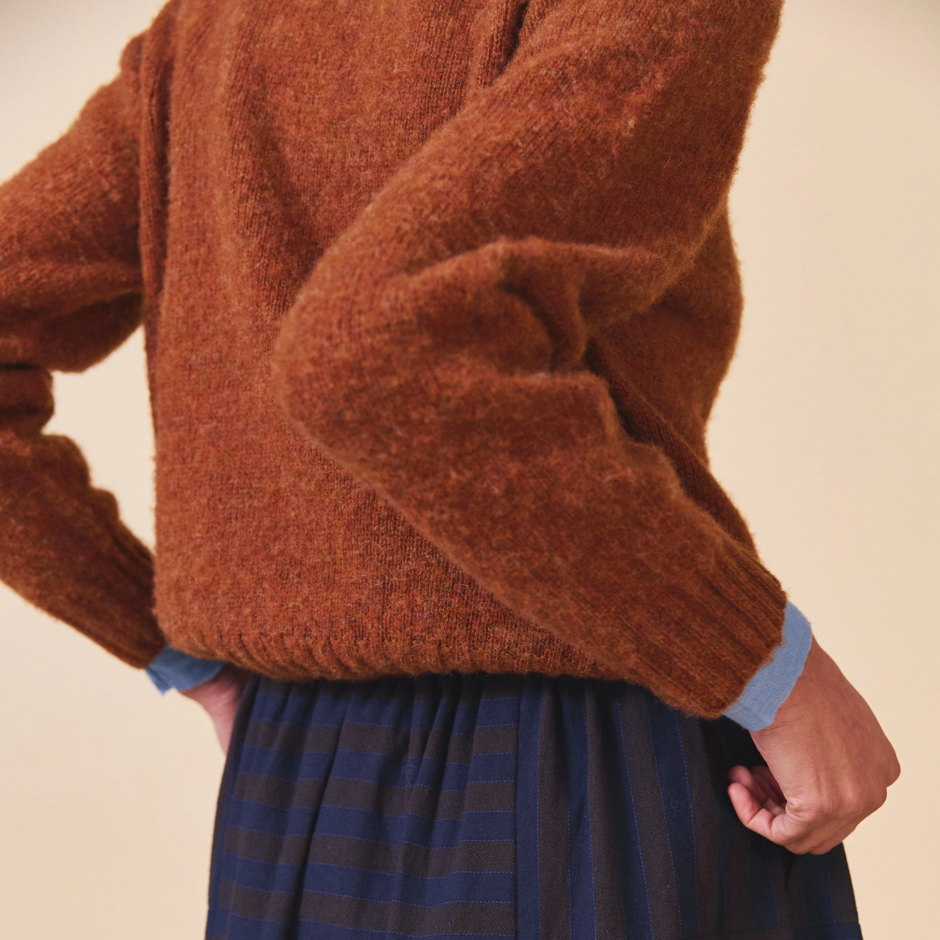 Women's Wool Nova Jumper - Whiskey - Image 4