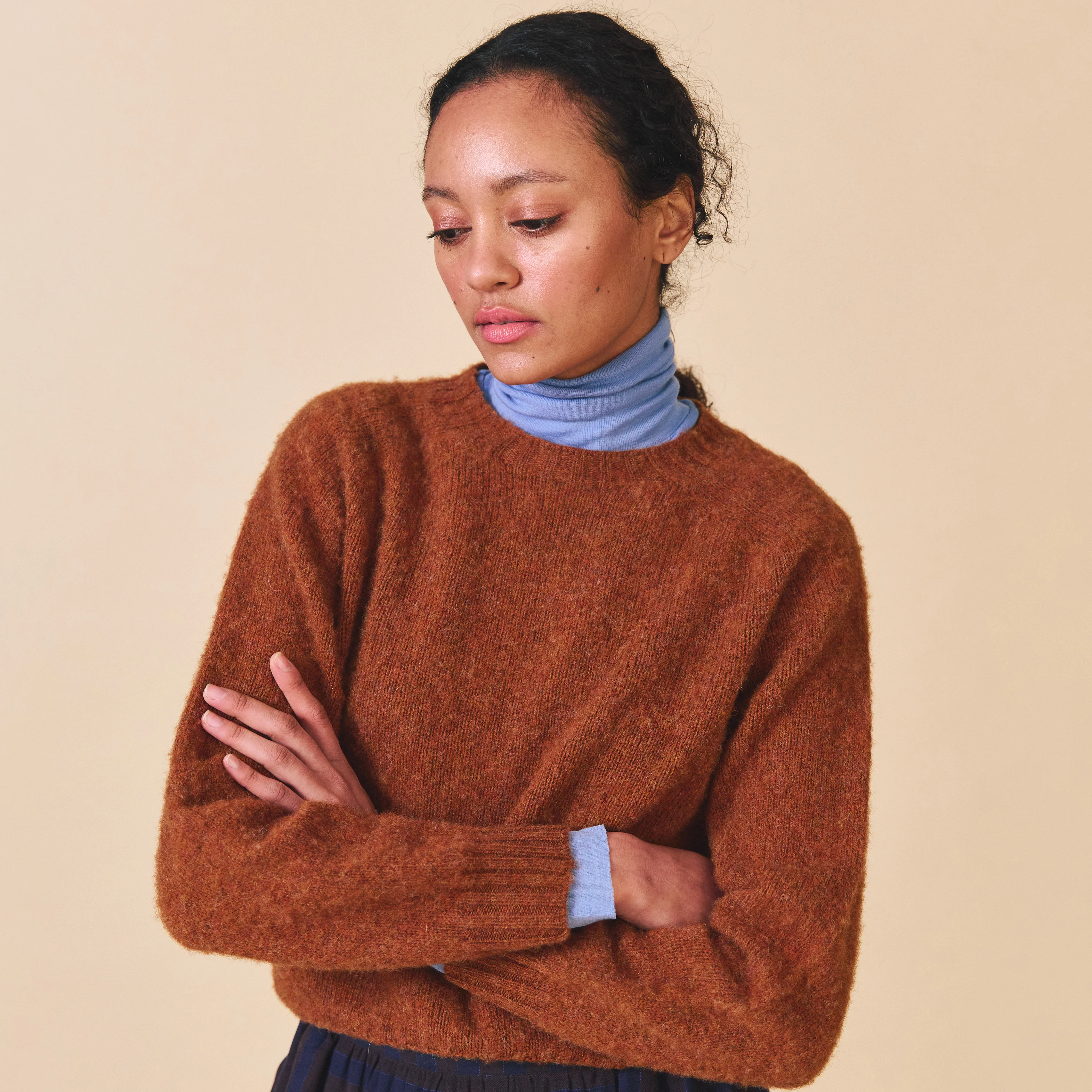 Women's Wool Nova Jumper - Whiskey - Image 5