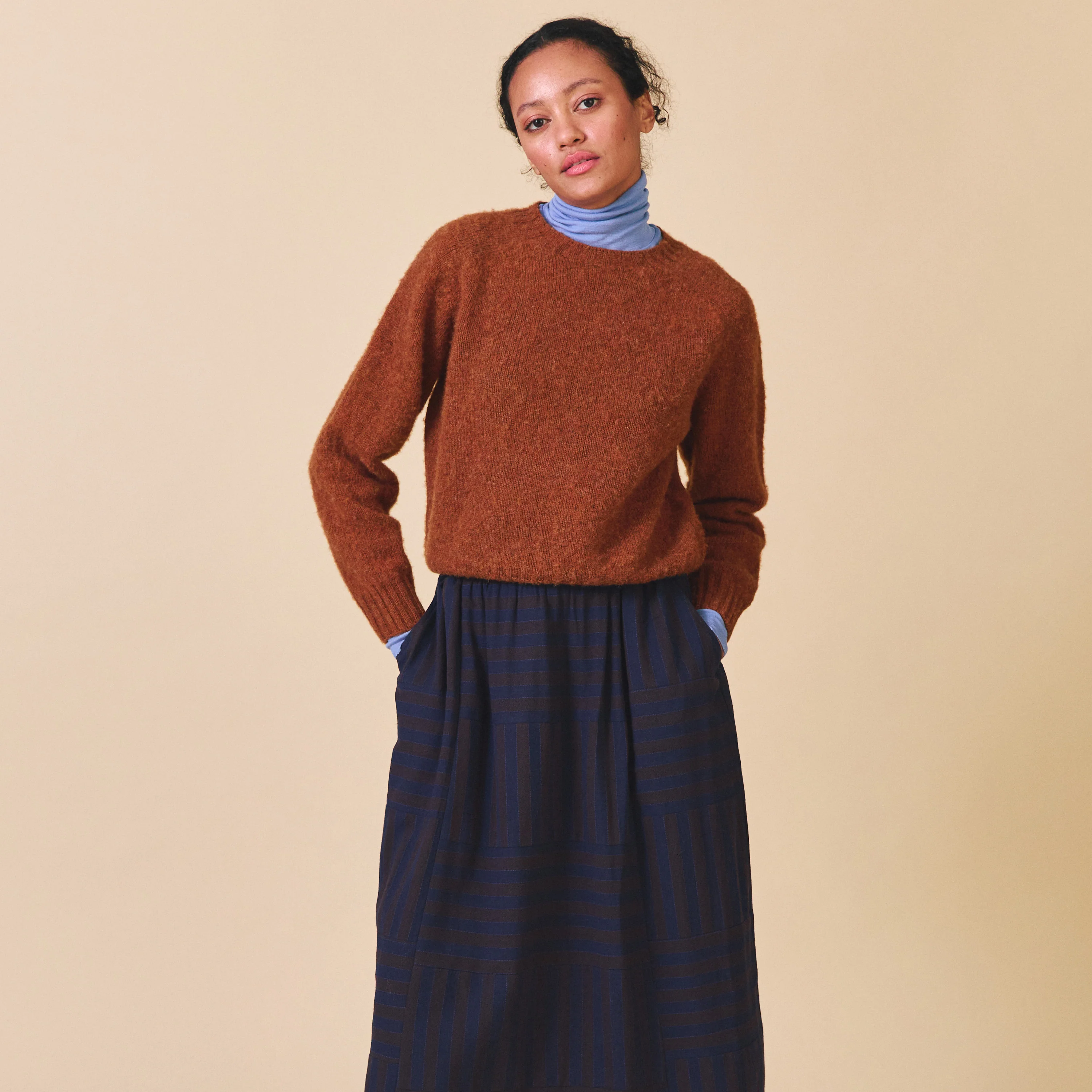Women's Wool Nova Jumper - Whiskey - Image 6