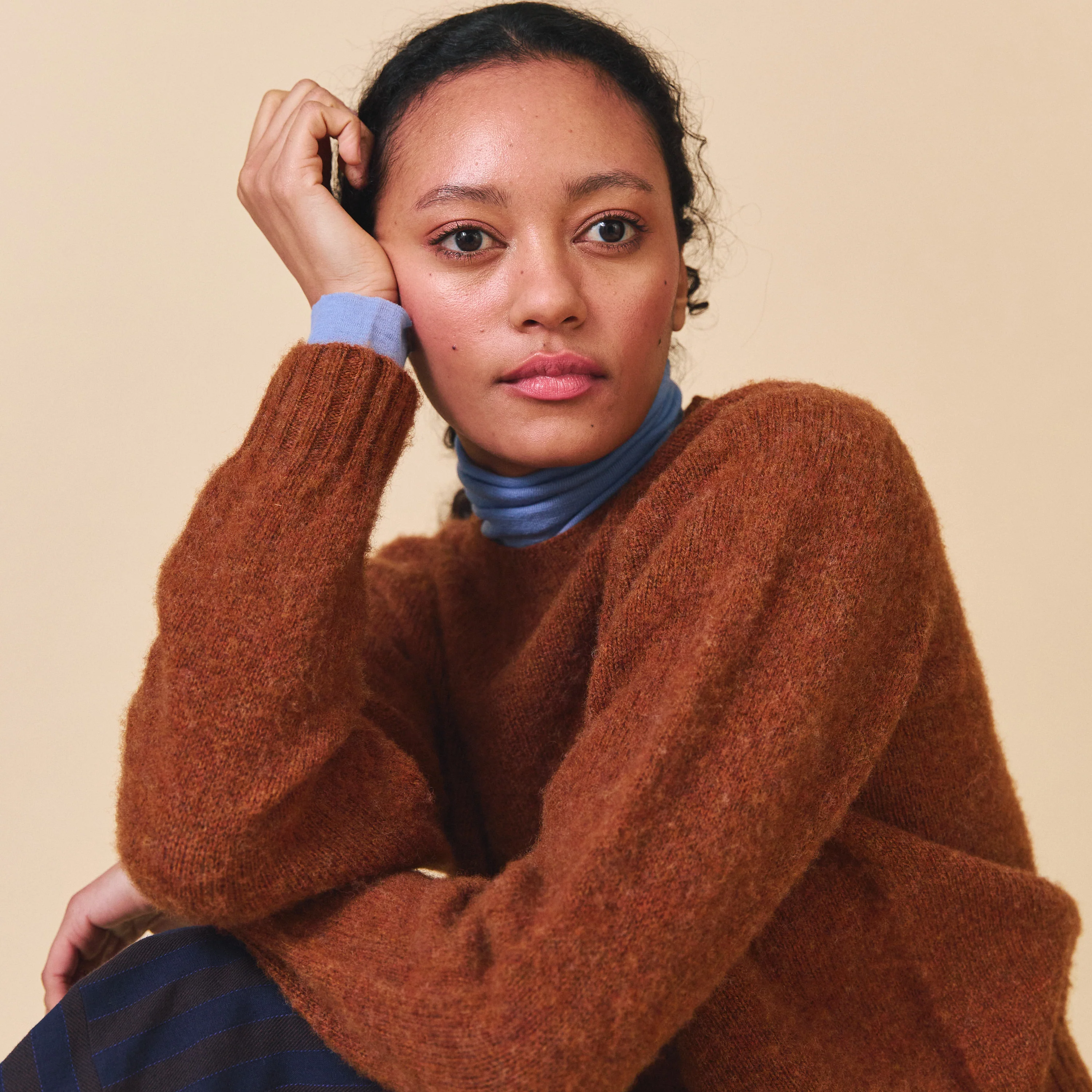 Women's Wool Nova Jumper - Whiskey - Image 7