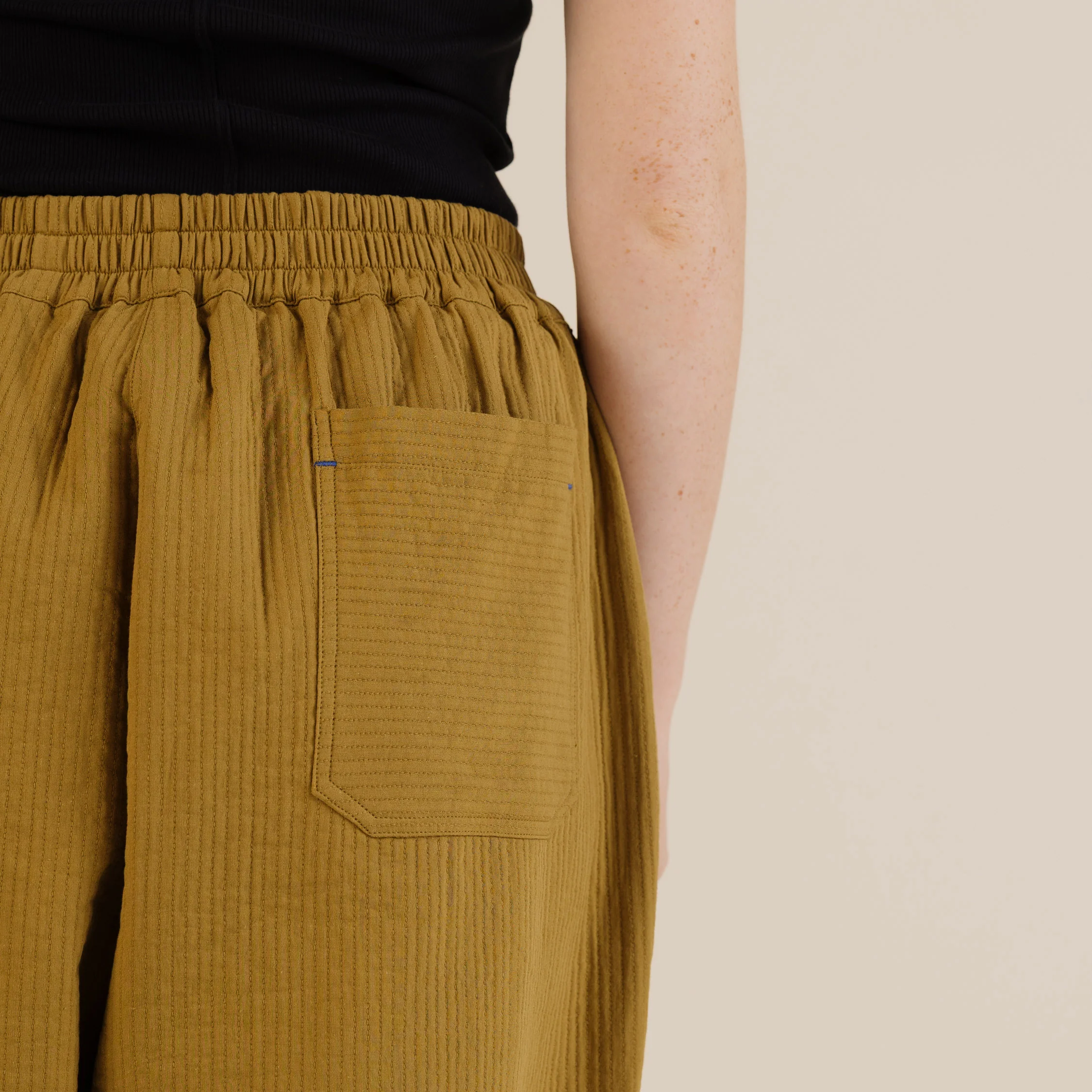 Women's Cotton Billy Trousers - Olive - Image 2