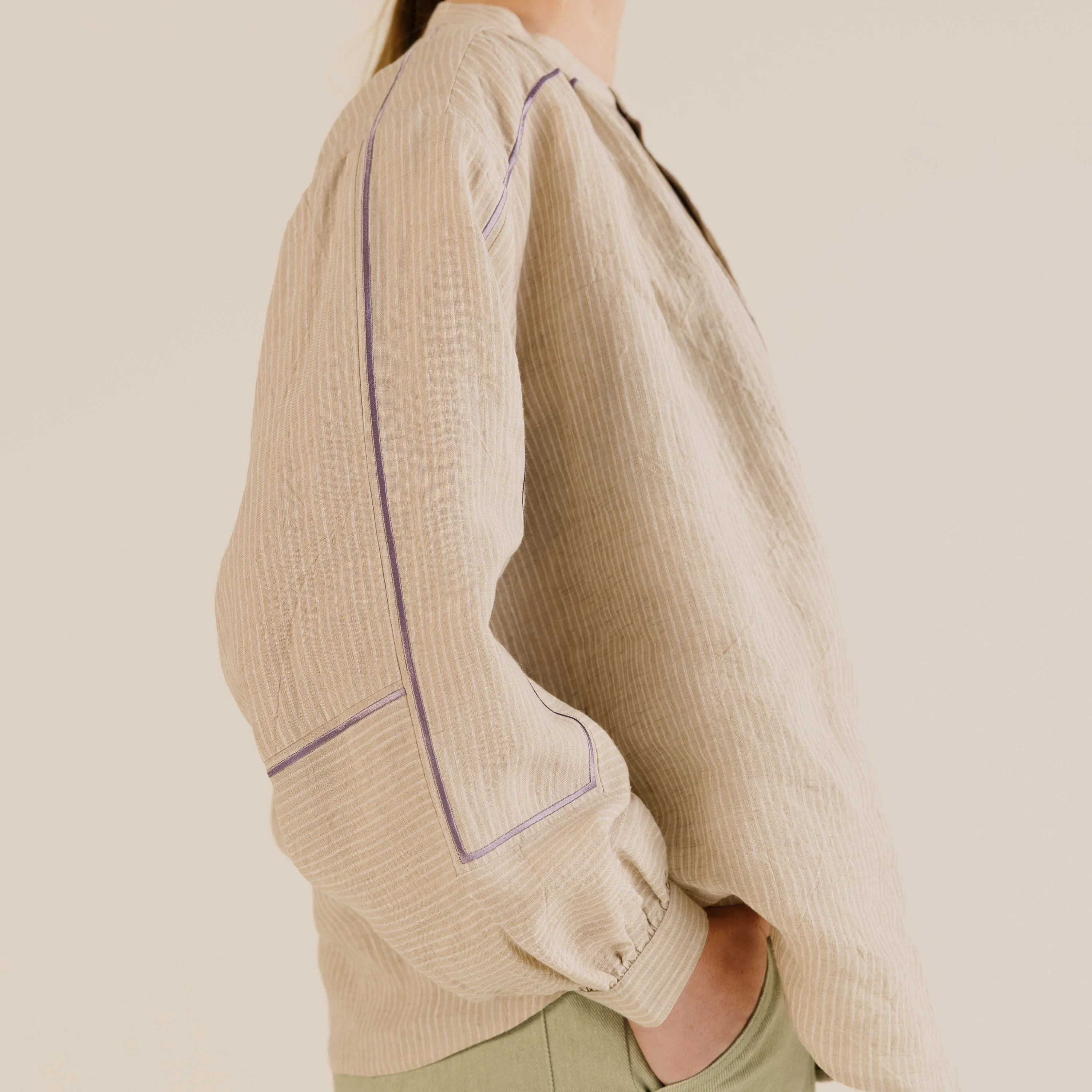 Women's Linen Willow Shirt - Oat - Image 2