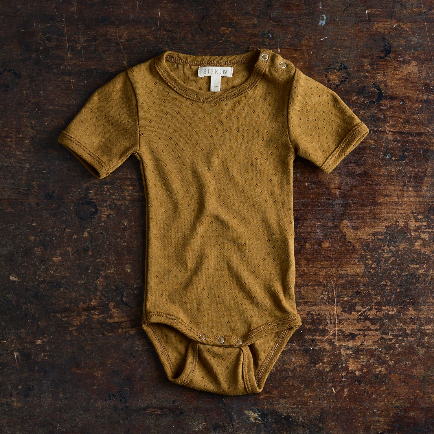 Acuta Baby Body - Cotton Pointelle - Copper