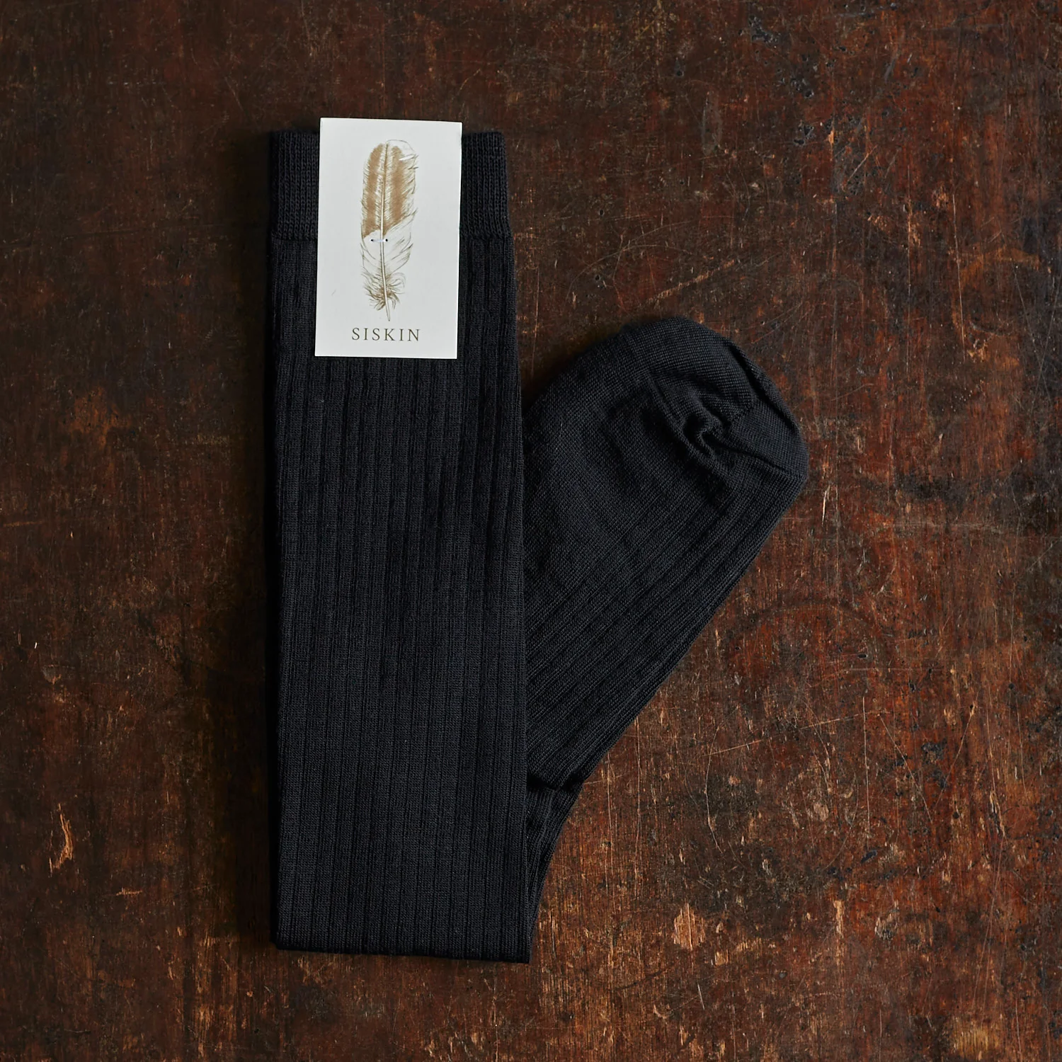 Weaver Adults Knee High Socks - Wool - Coal