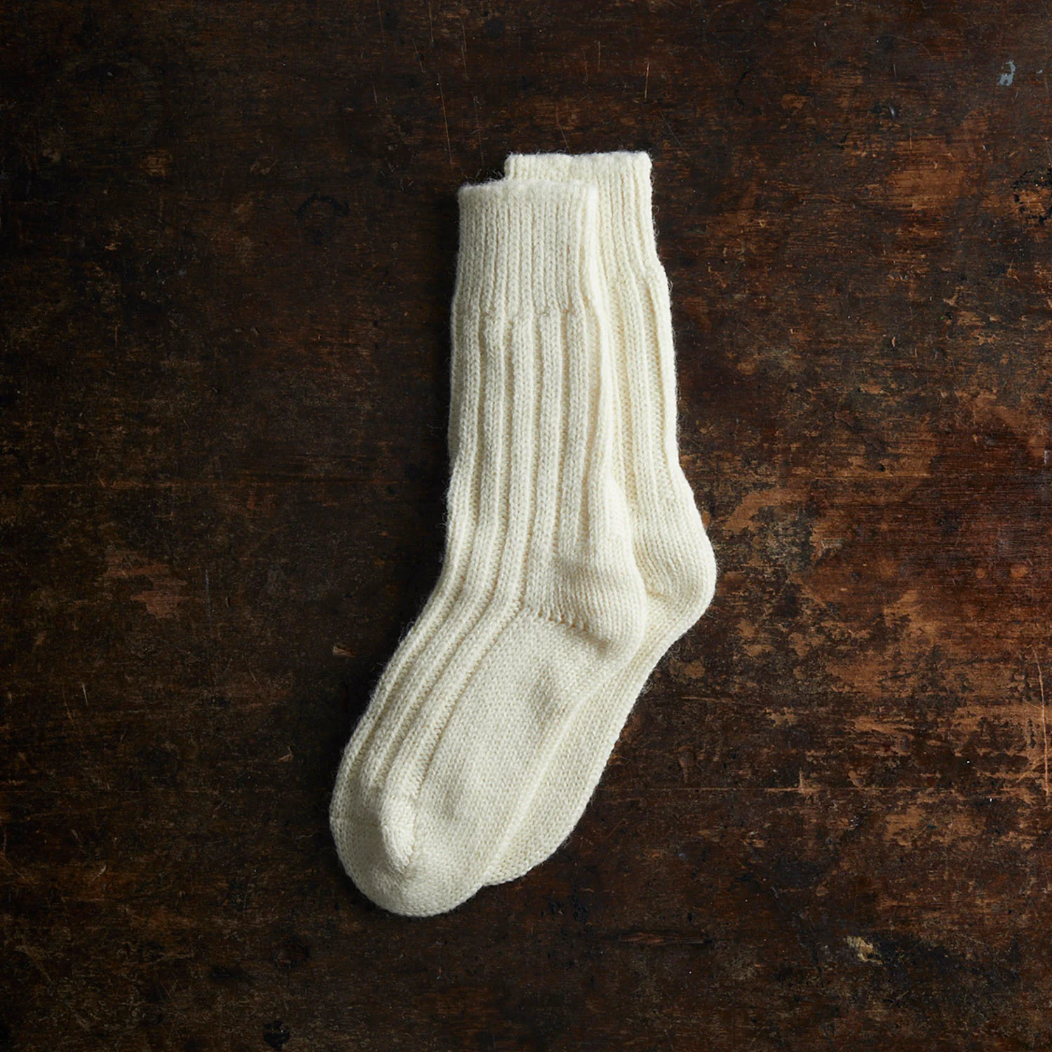 Jacob Adults Socks - Wool - Alabaster - Image 2