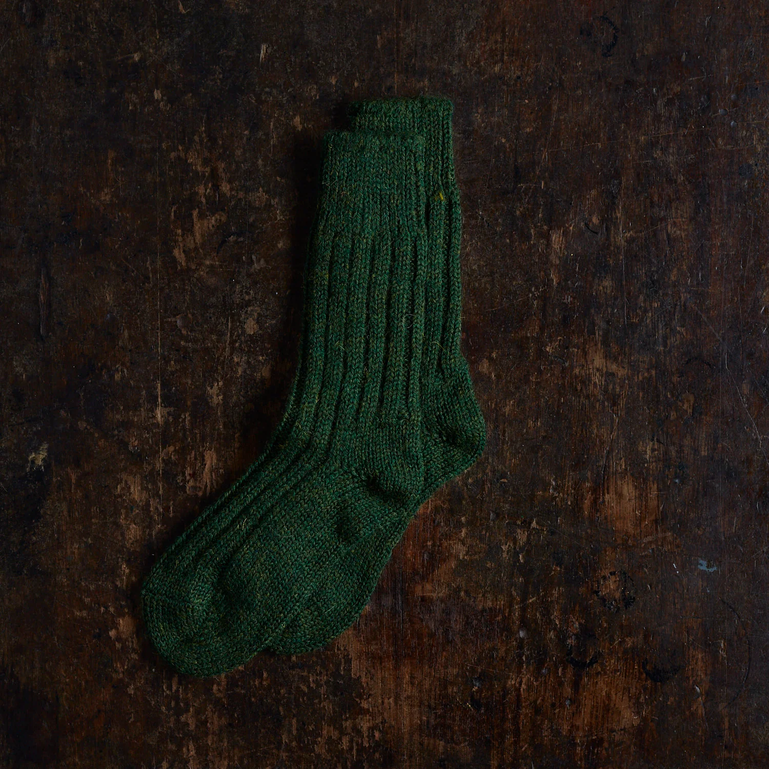 Jacob Adults Tweed Socks - Wool - Spruce