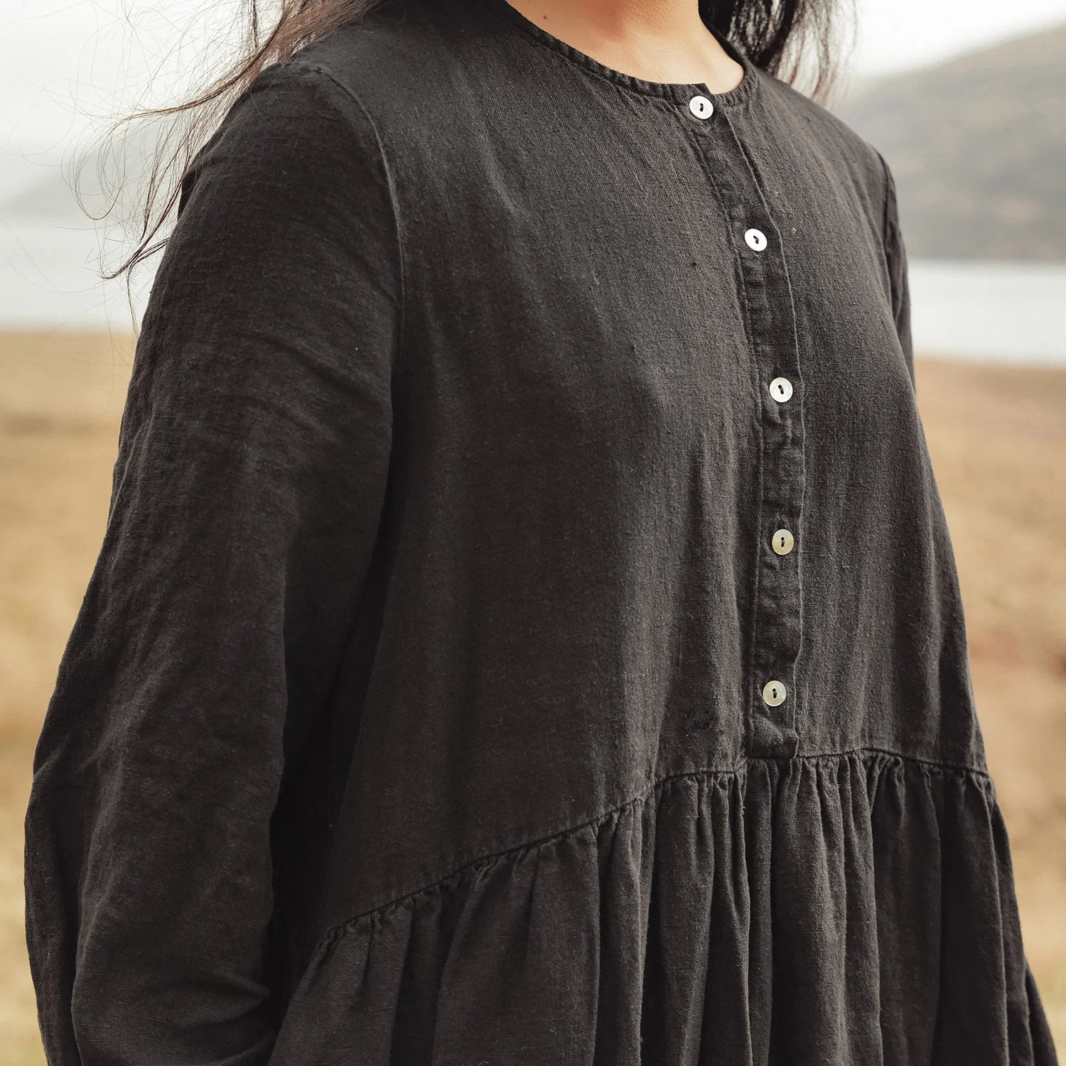 Ash Women's Dress - Linen - Black - Image 2
