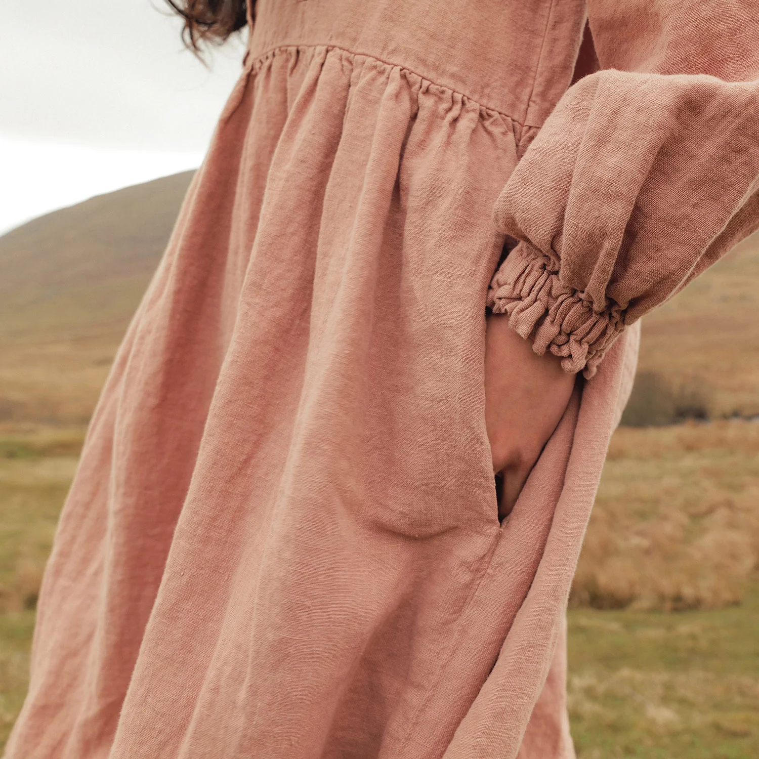 Ash Women's Dress - Linen - Peony - Image 2