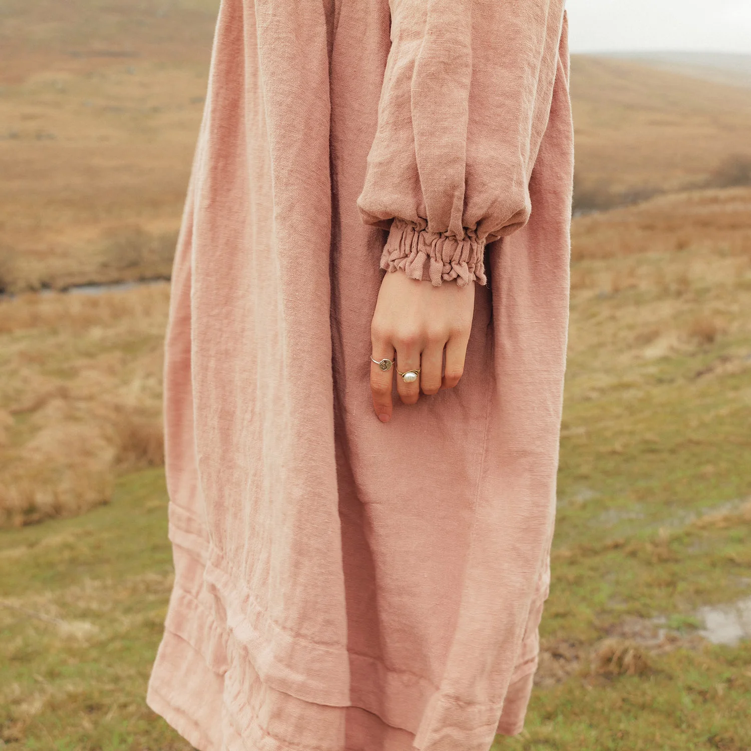 Ash Women's Dress - Linen - Peony - Image 4