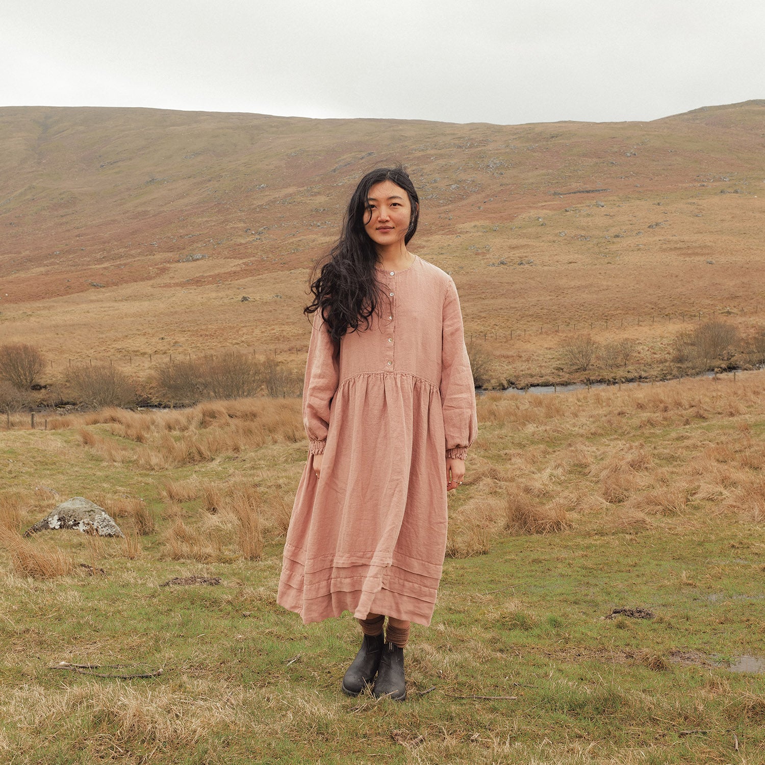 Ash Women's Dress - Linen - Peony - Image 5
