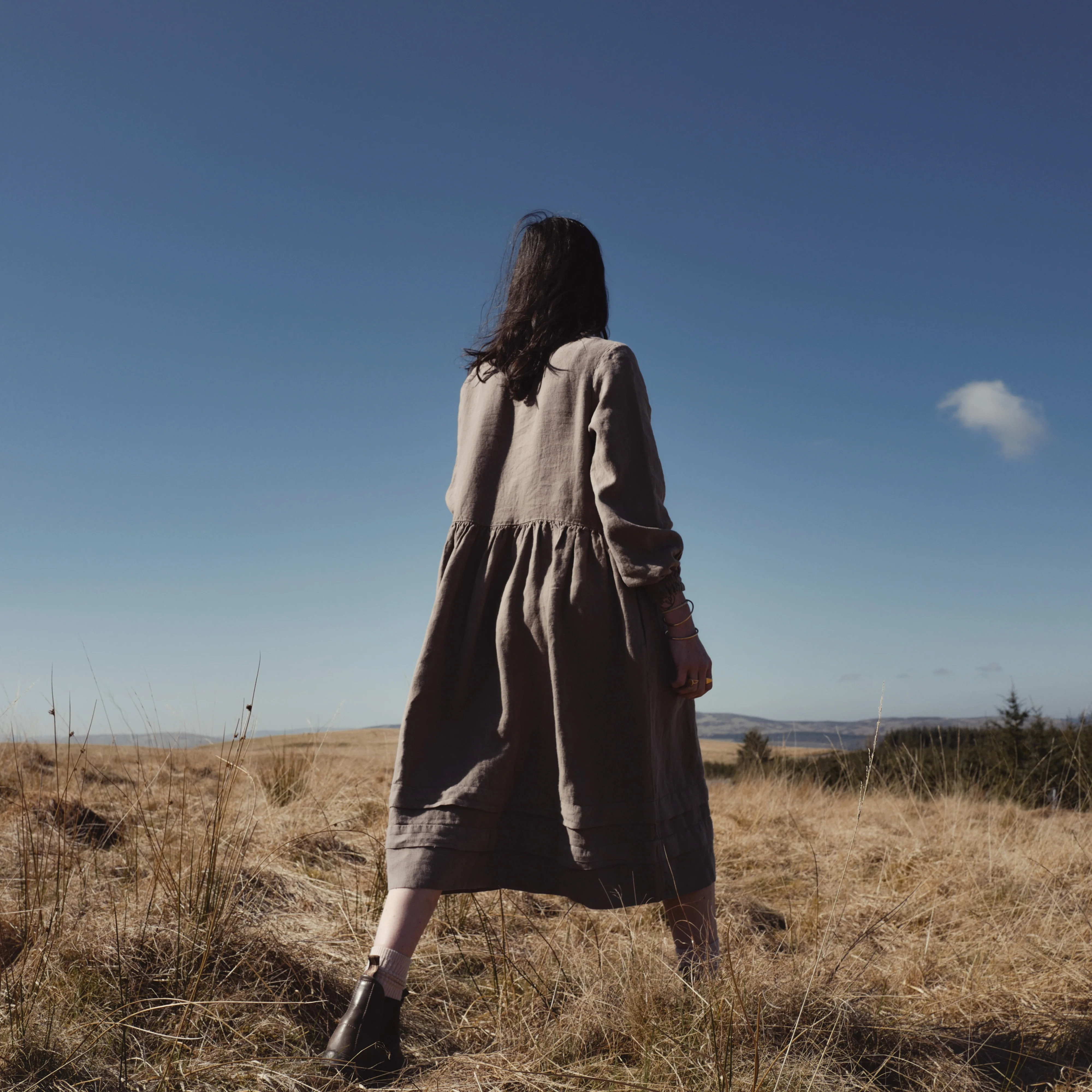 Ash Women's Dress - Linen - Timber - Image 2